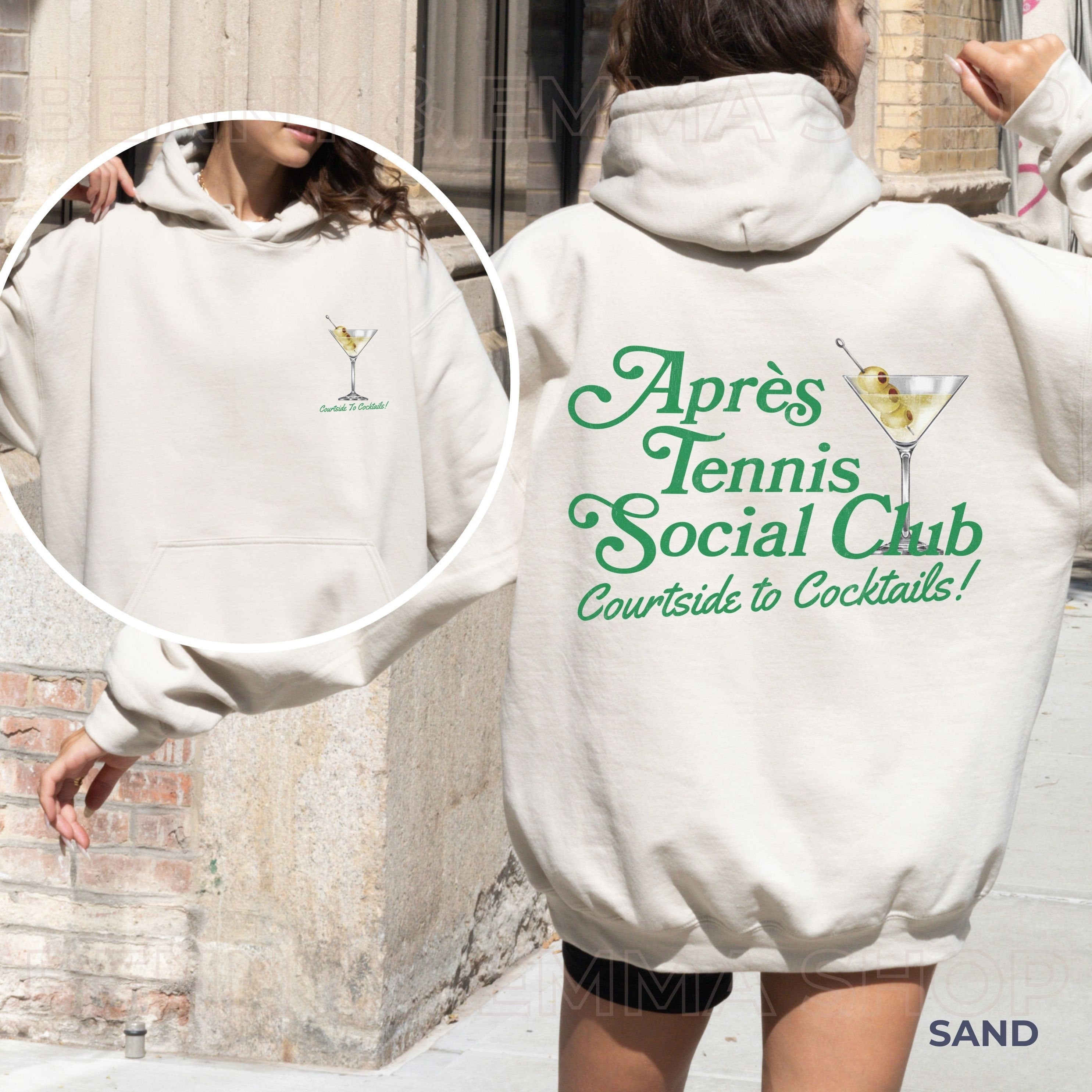 Apres Tennis Social Club - Courtside to Cocktails Hoodie
