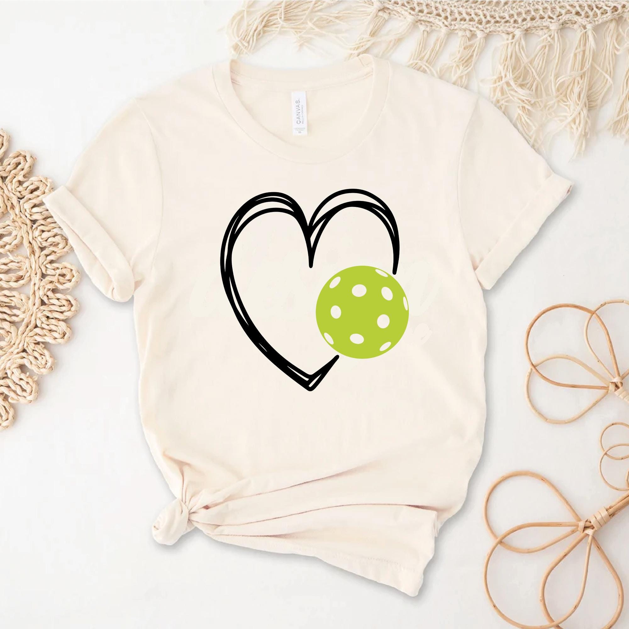 Pickleball Heart T-Shirt