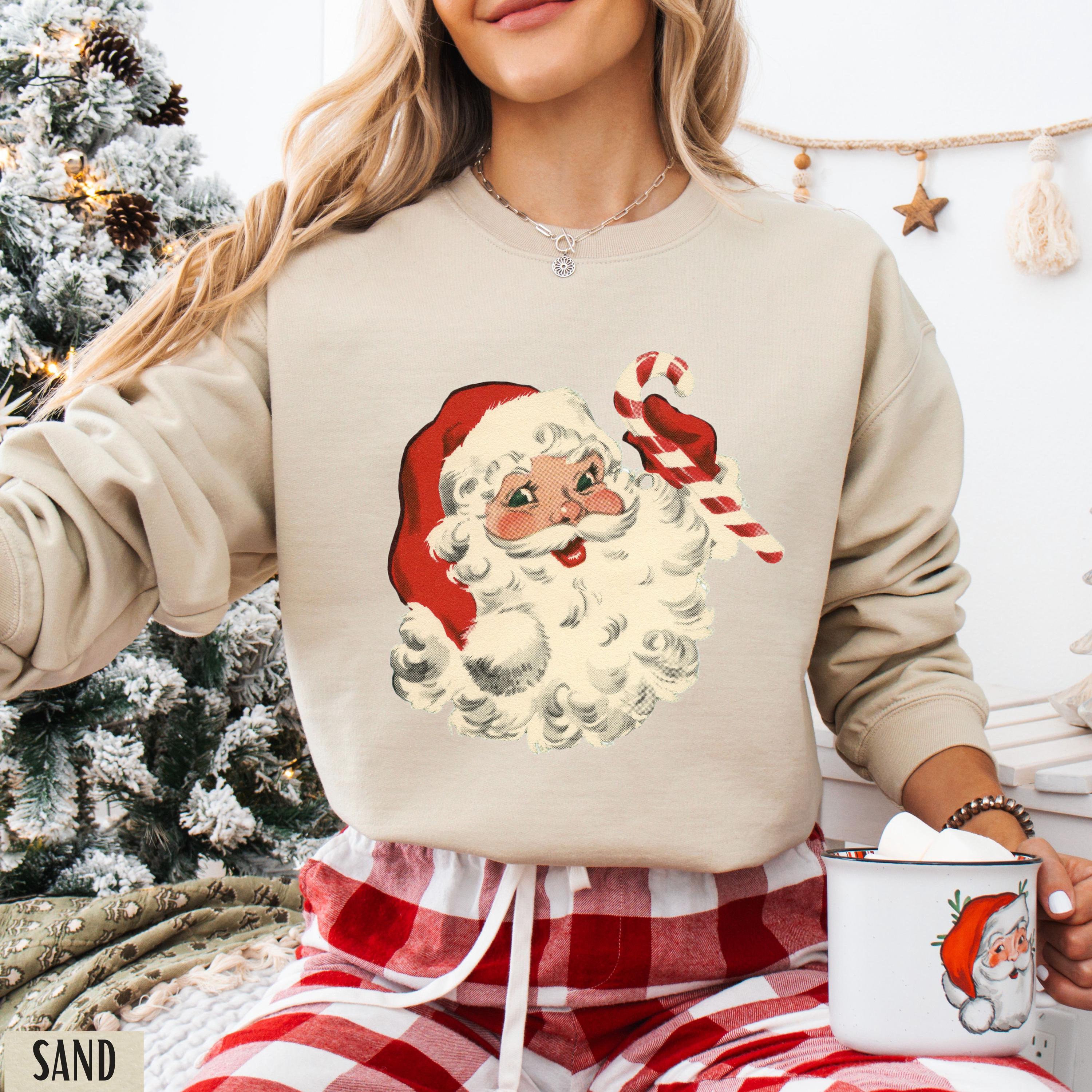 Christmas Crewneck Vintage Santa Sweatshirt