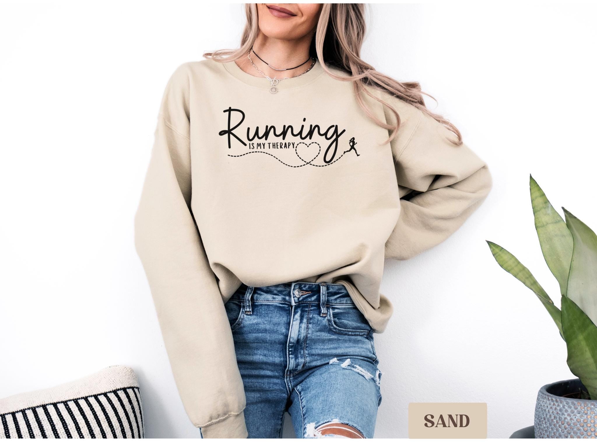 Running Is My Therapy Sweatshirt