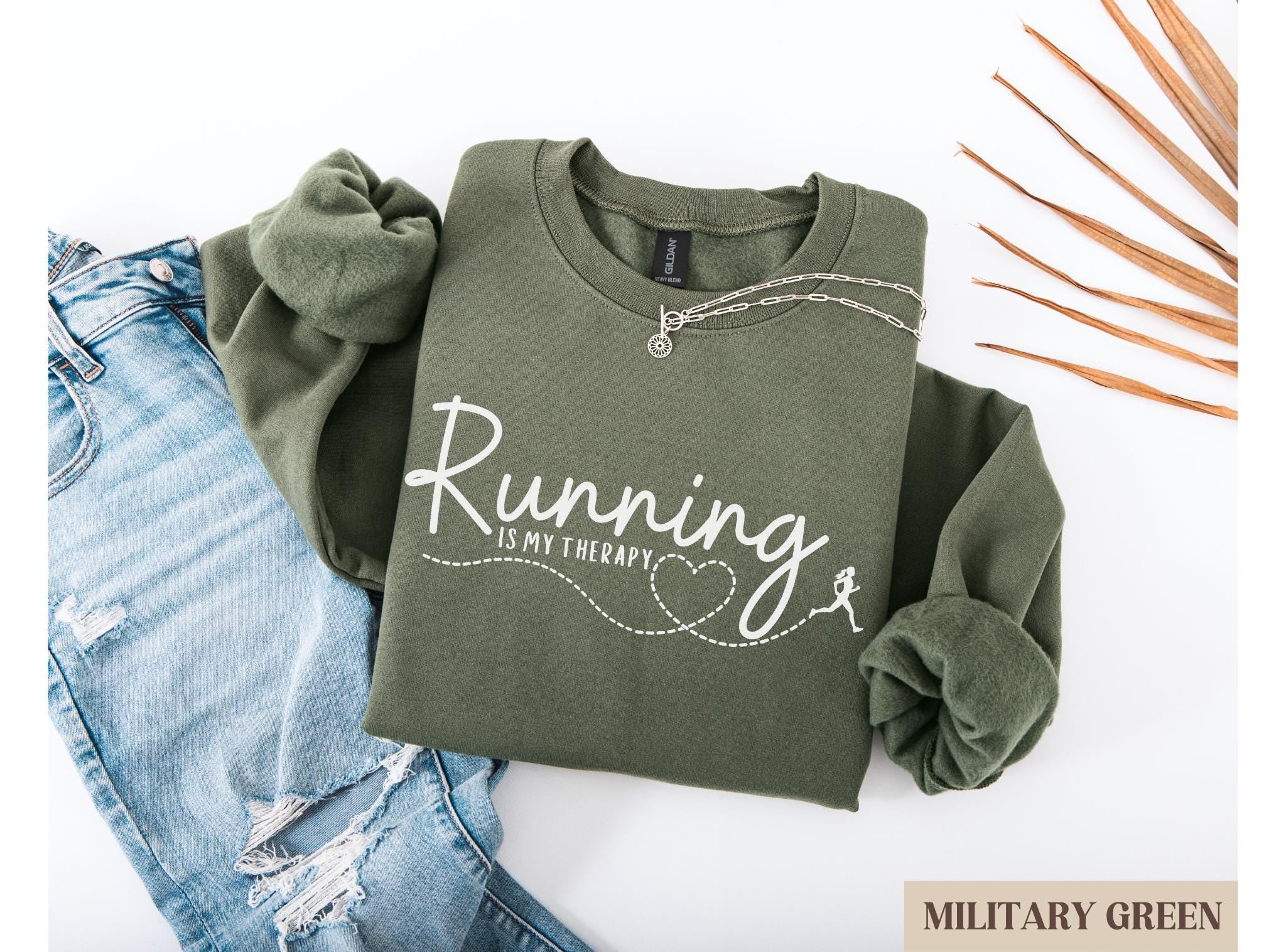 Running Is My Therapy Sweatshirt