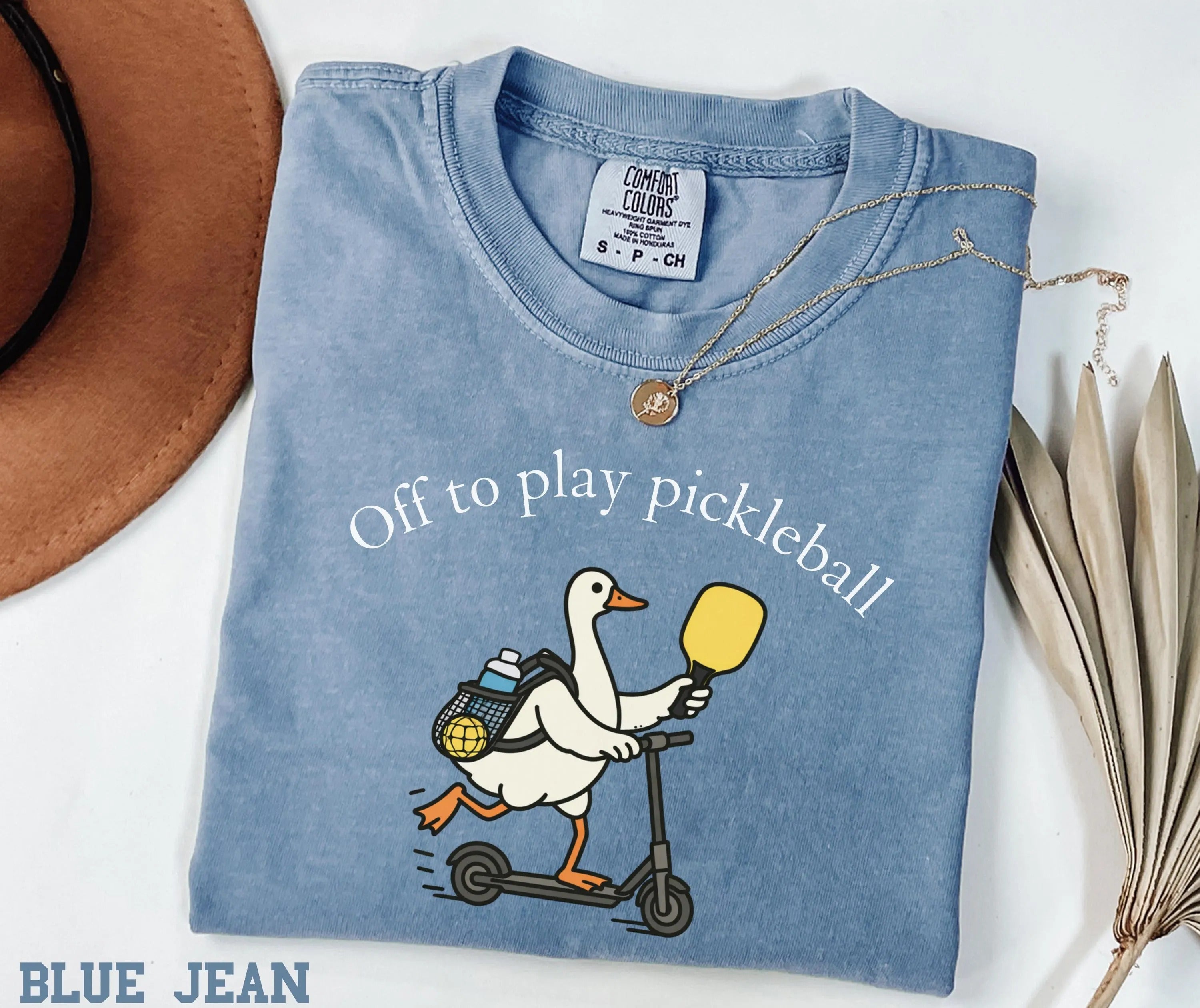 Comfort Colors Off To Play Pickleball Funny Goose Pickleball T-Shirt