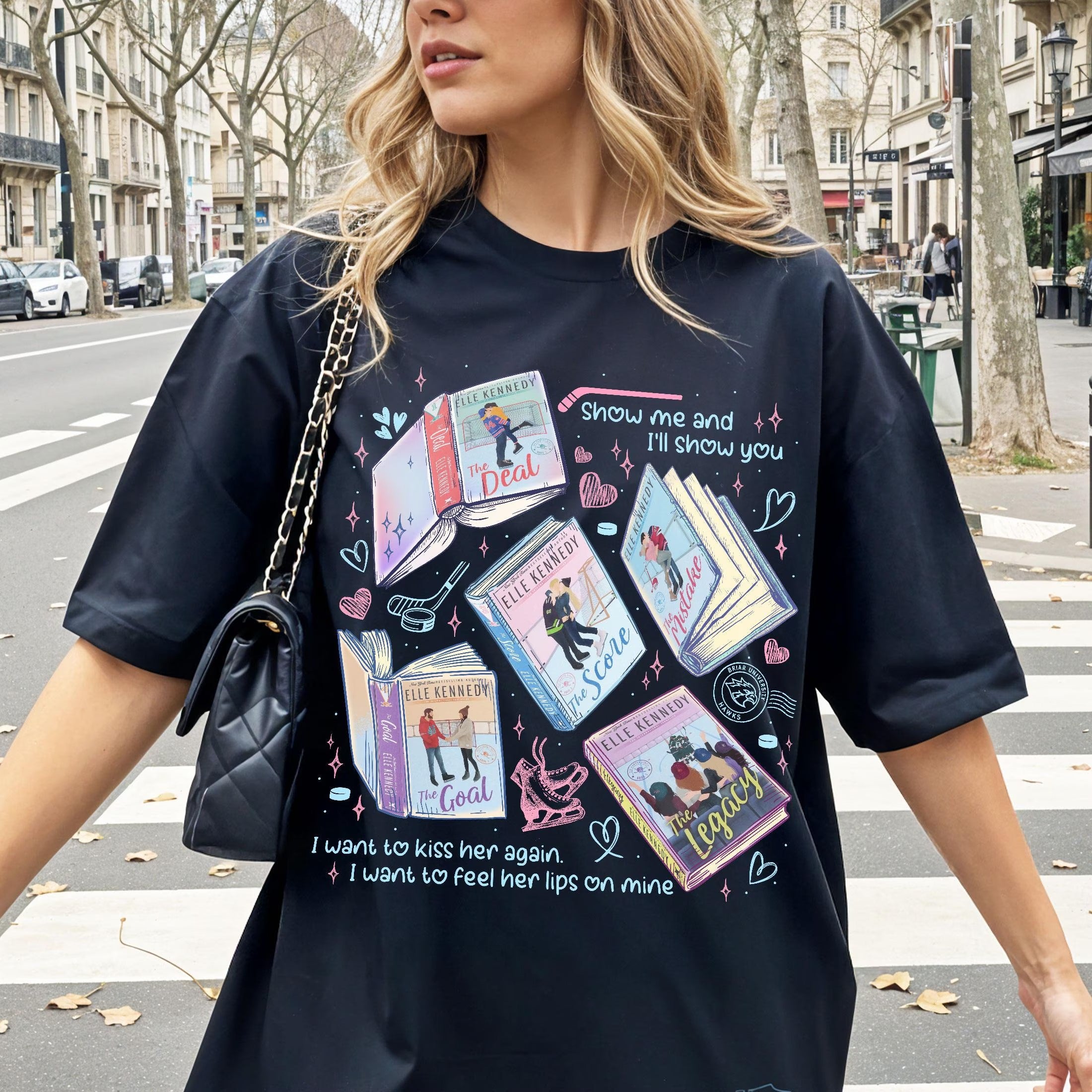 Off Campus Hockey Book Series Shirt, Graham & Hannah Romance Books TShirt, Show Me And I¡¯ll Show You, Elle Kennedy Fan Tee