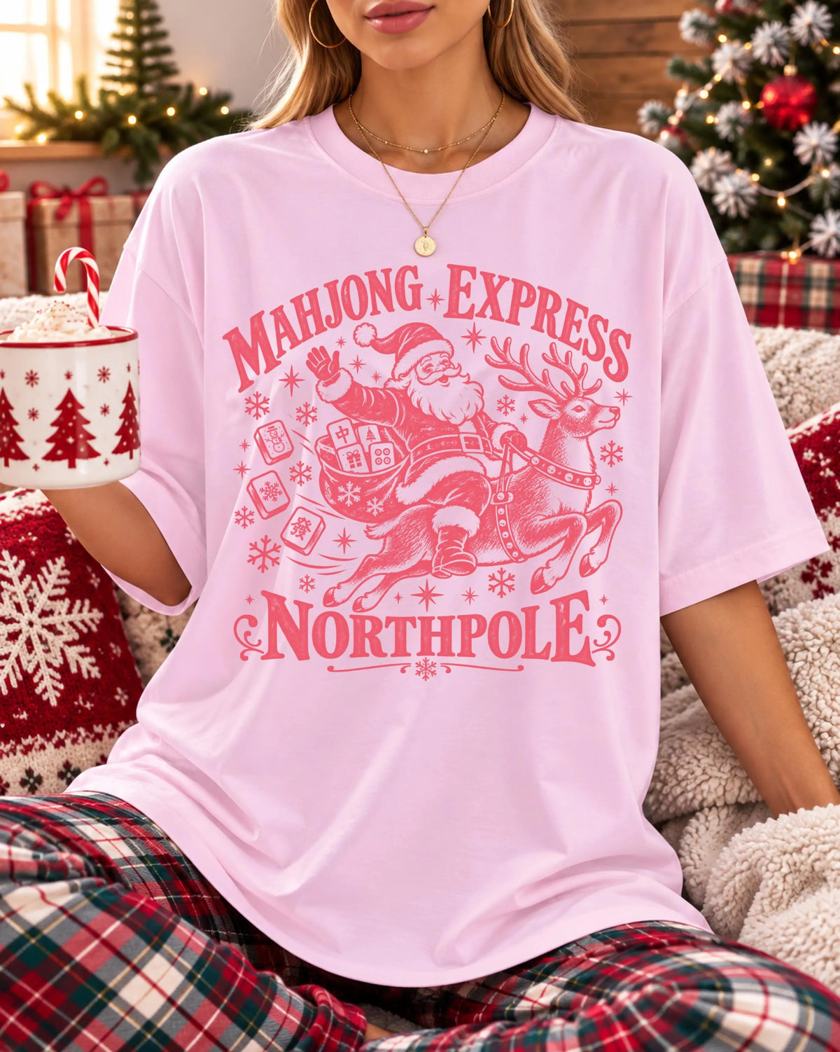 Comfort Colors Mahjong Express Christmas T-Shirt