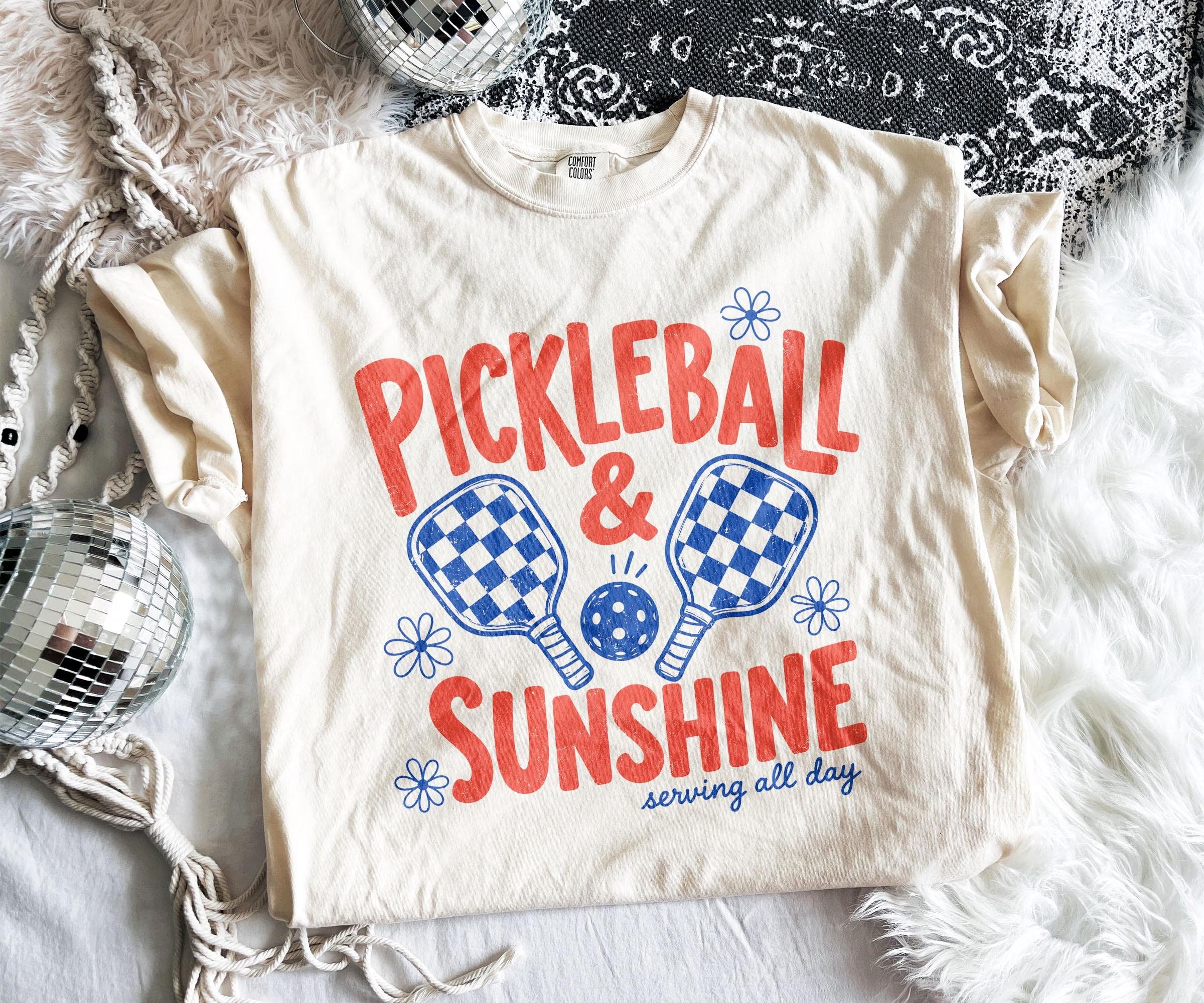 Comfort Colors Pickleball & Sunshine T-Shirt