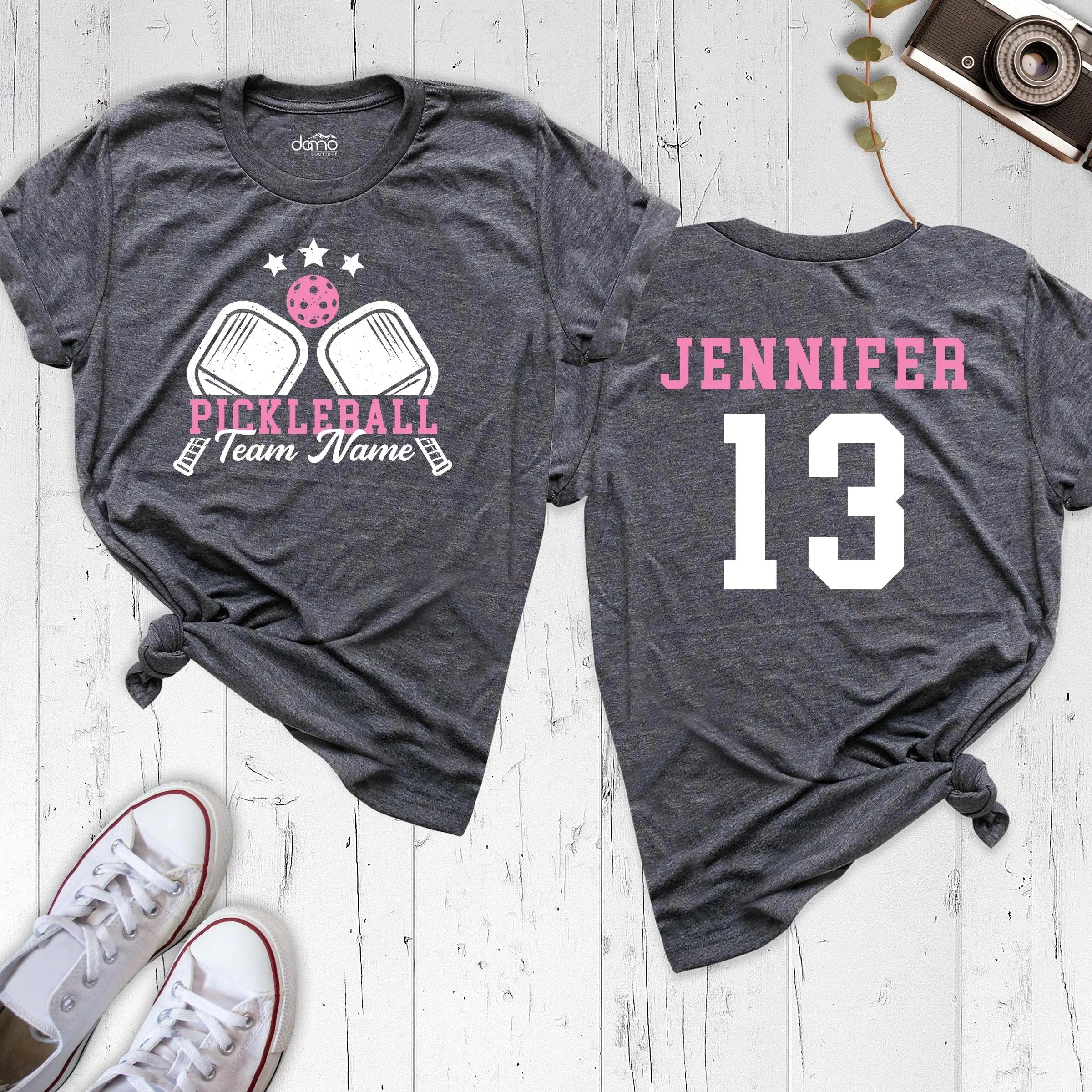 Pickleball Game Day T-shirt,Personalized Name Number Pickleball Group