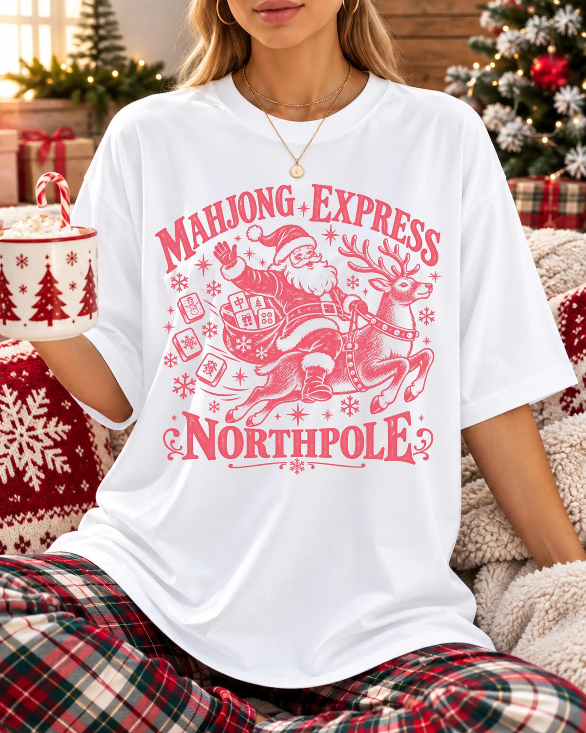 Comfort Colors Mahjong Express Christmas T-Shirt