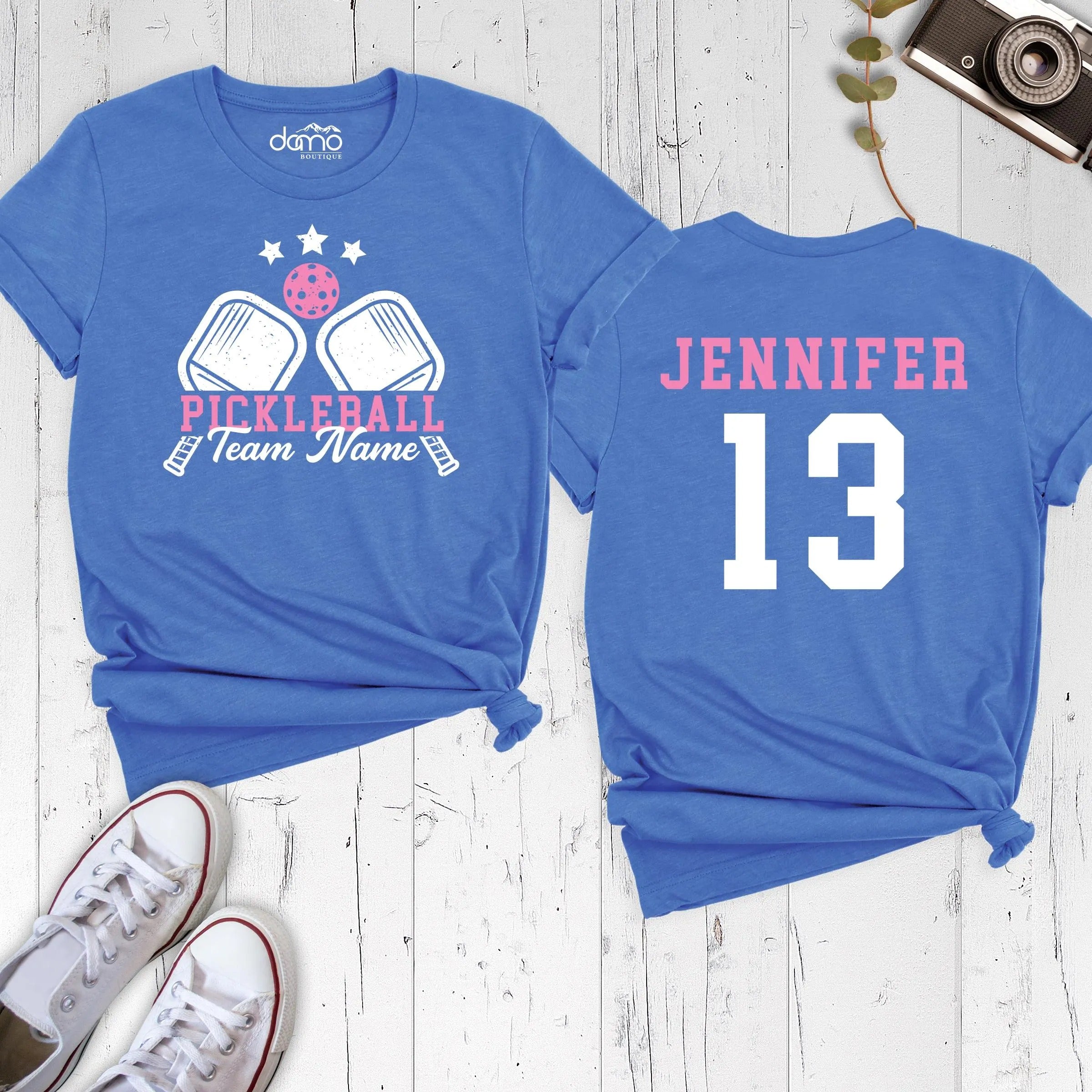 Pickleball Game Day T-shirt,Personalized Name Number Pickleball Group