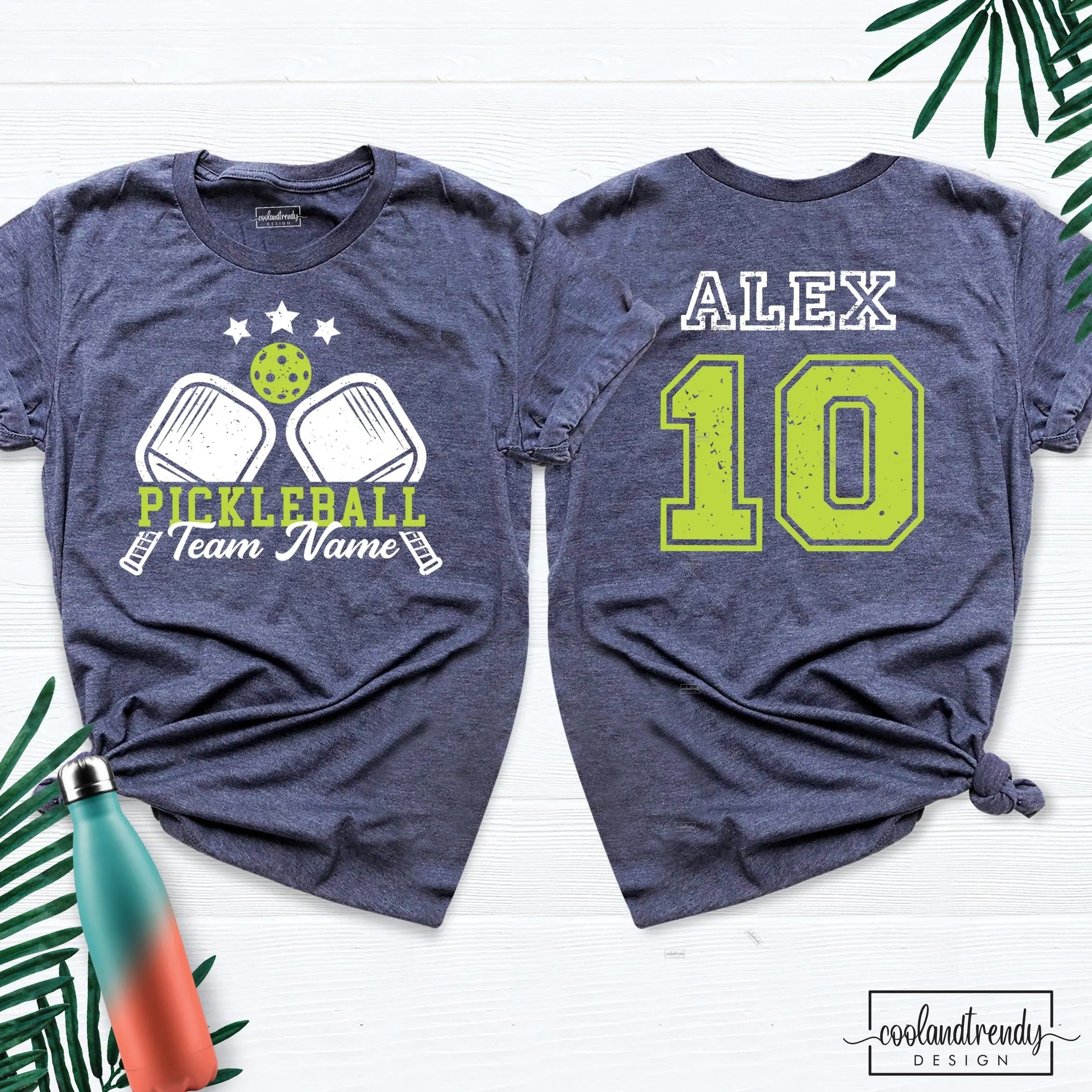 Pickleball Game Day T-shirt,Personalized Name and Number Pickleball Team