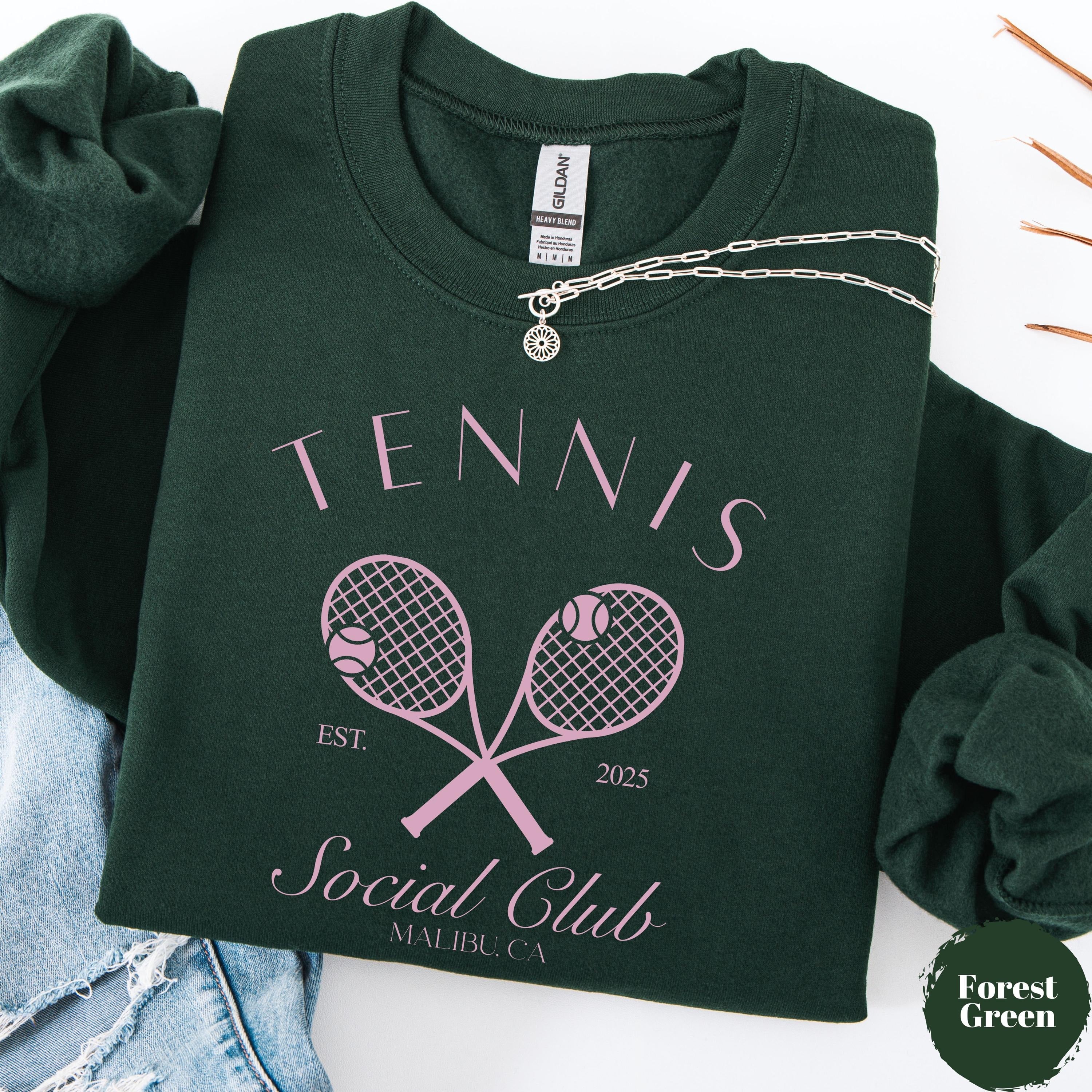 Personalized Tennis Social Club Sweatshirt
