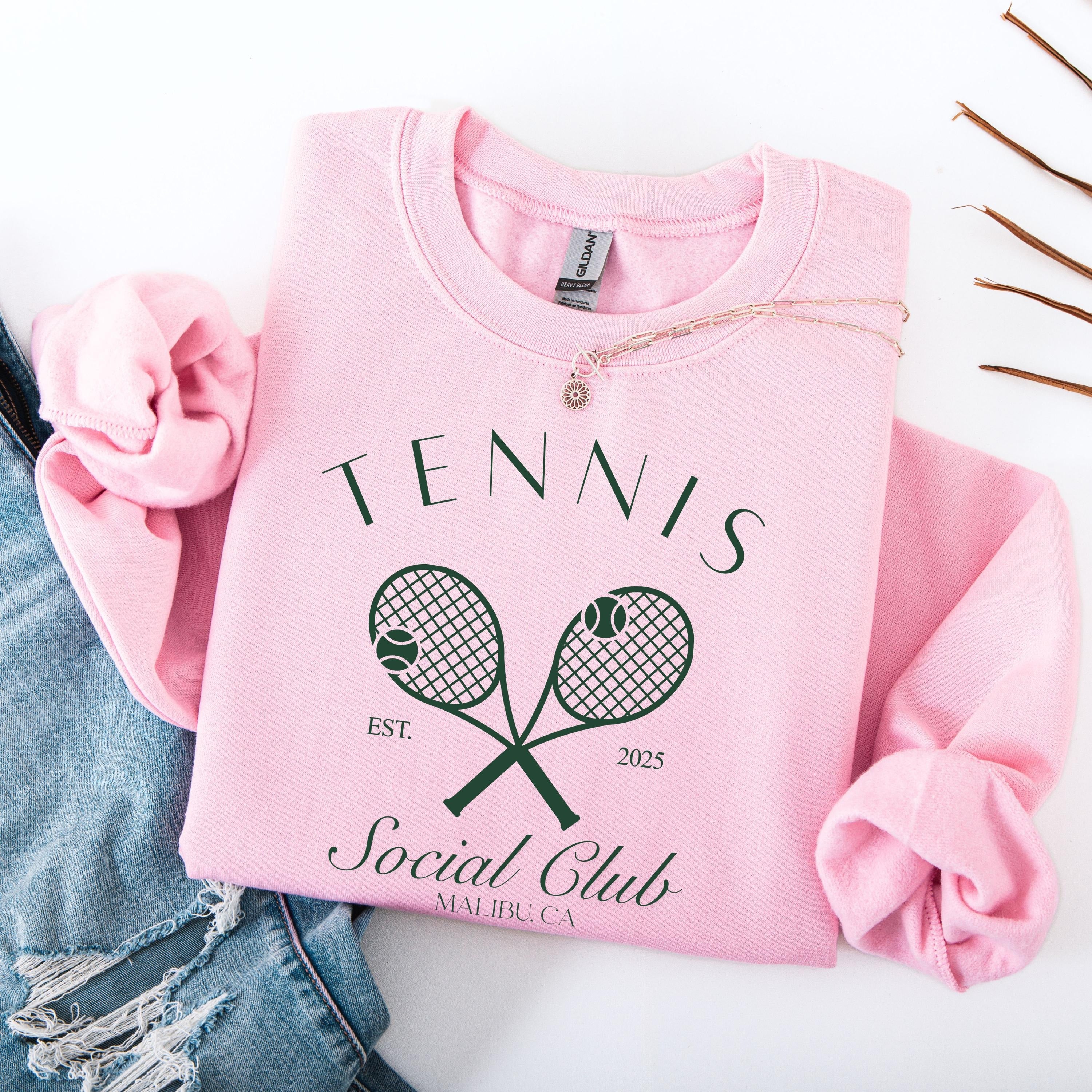 Personalized Tennis Social Club Sweatshirt