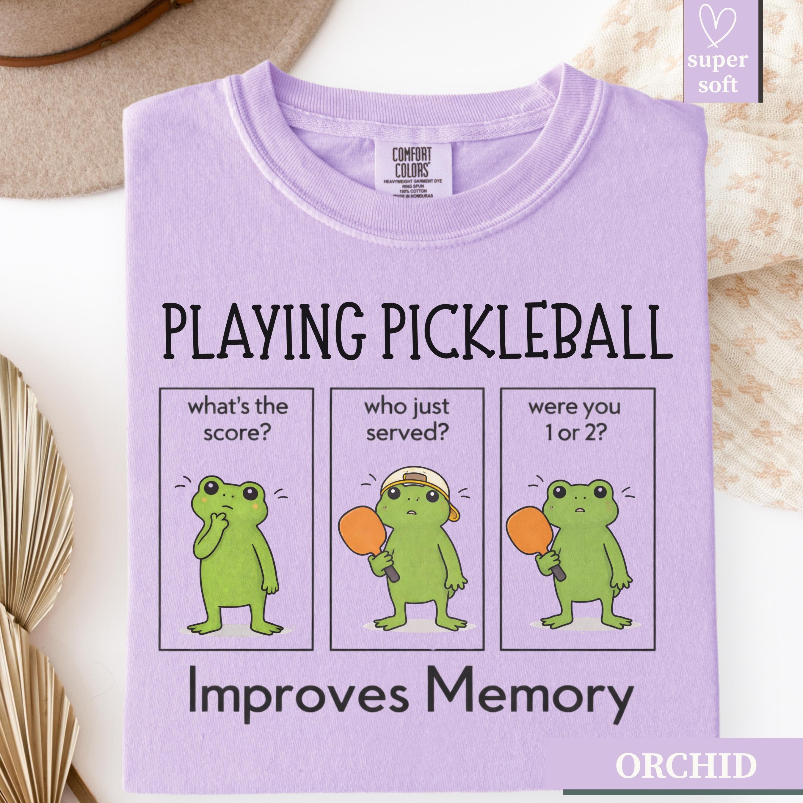 Comfort Colors Playing Pickleball Improves Memory T-shirt