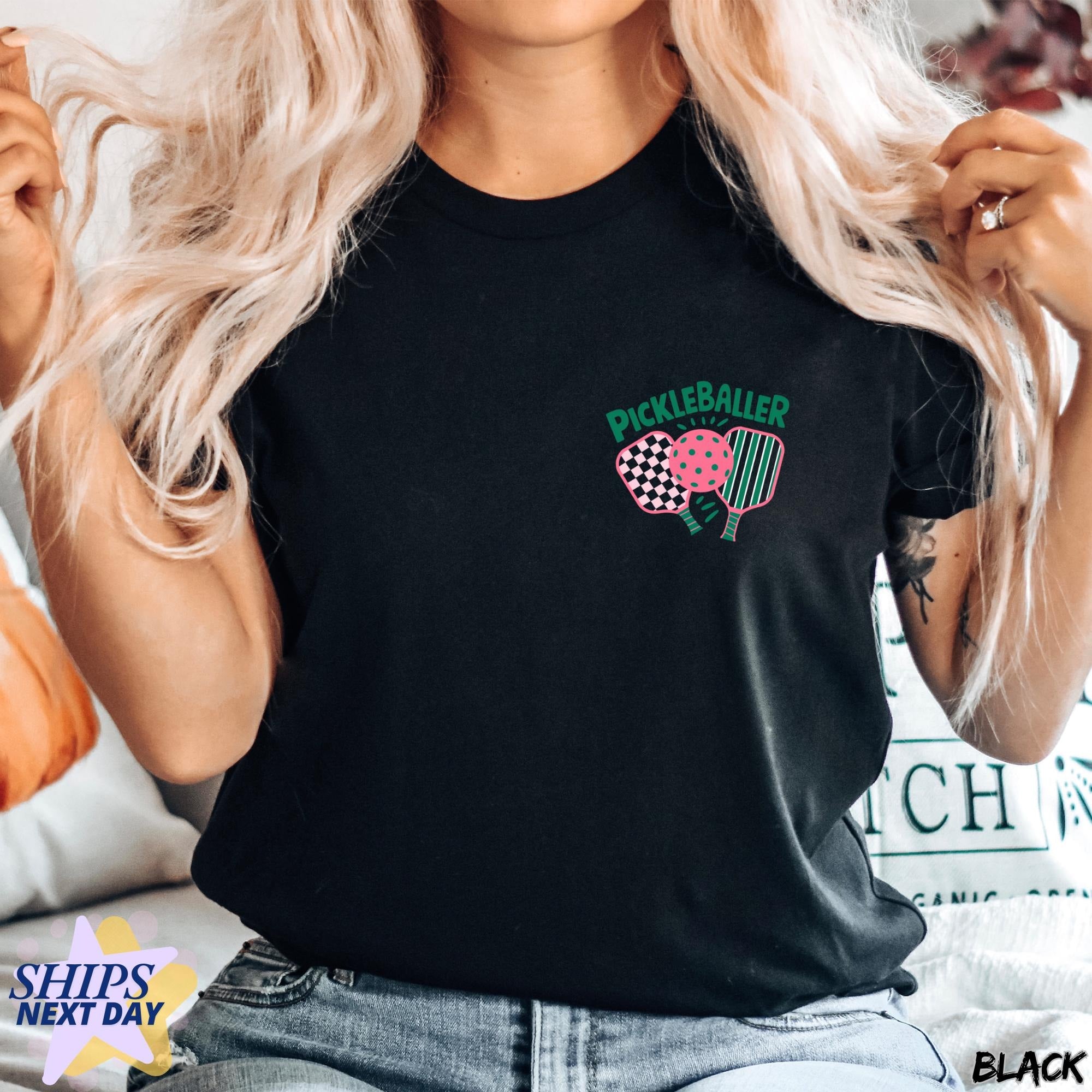 Comfortable Athletic Gift Sports Lover Pickleball Gift for Her T-Shirt