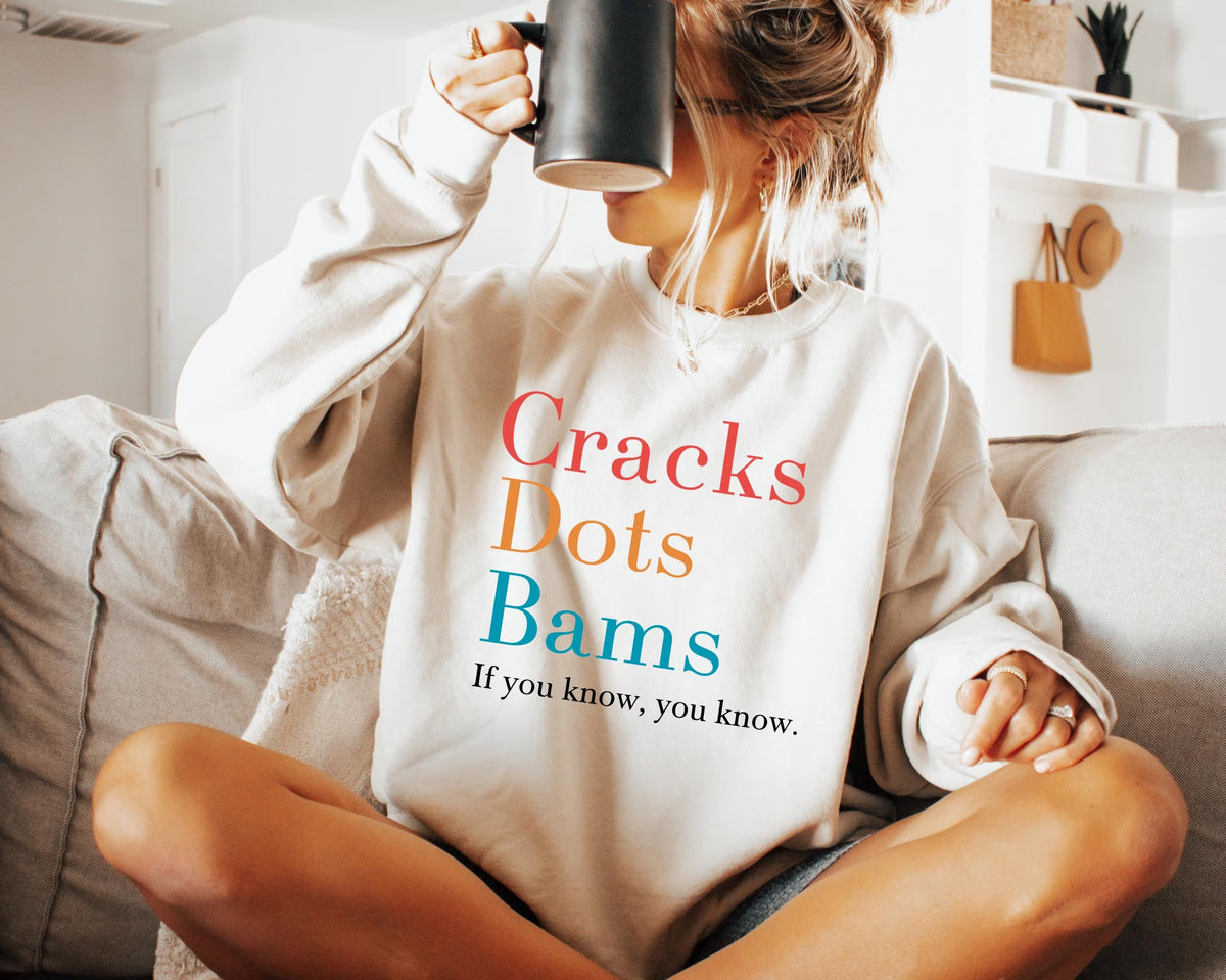 Cracks Dots Bams Sweatshirt