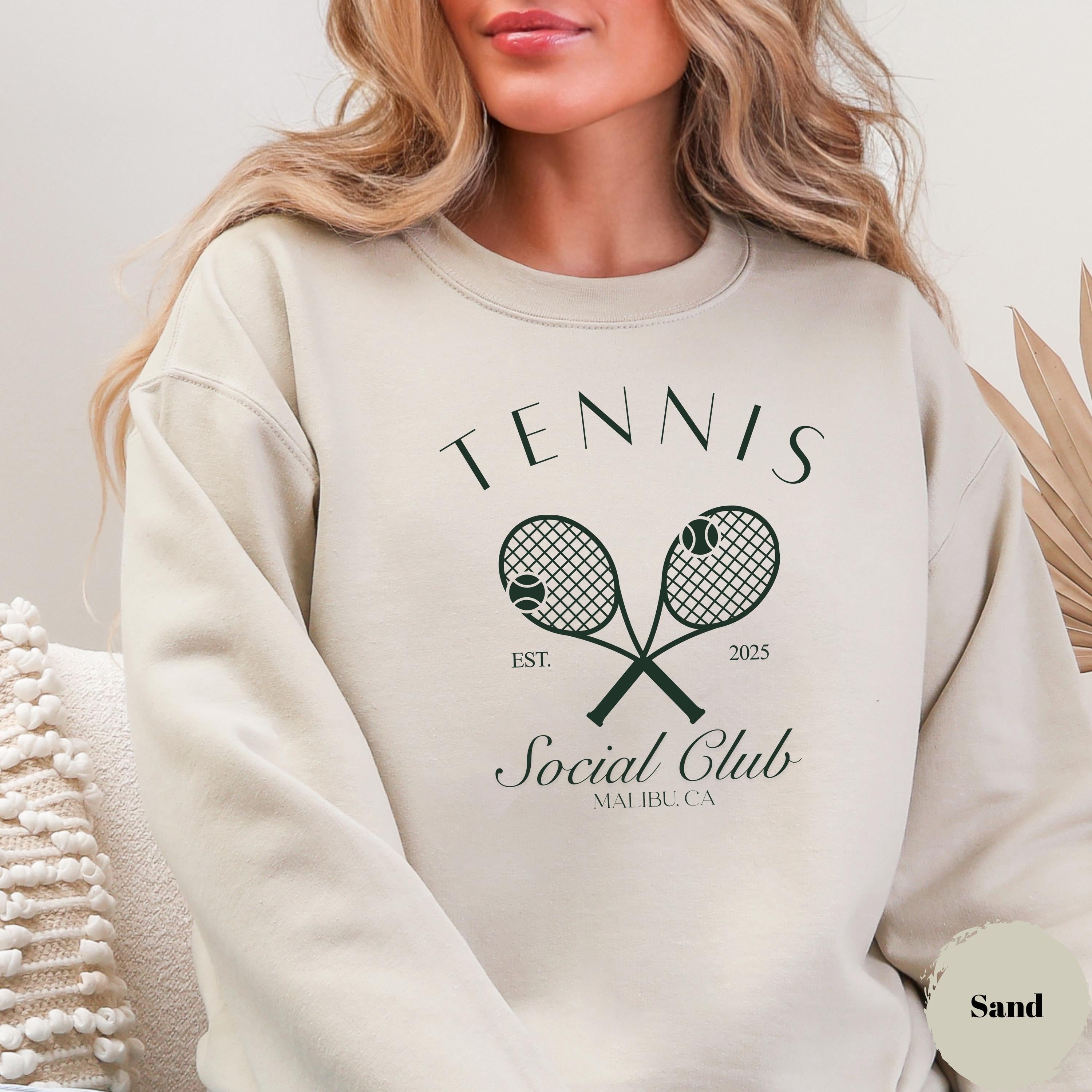 Personalized Tennis Social Club Sweatshirt