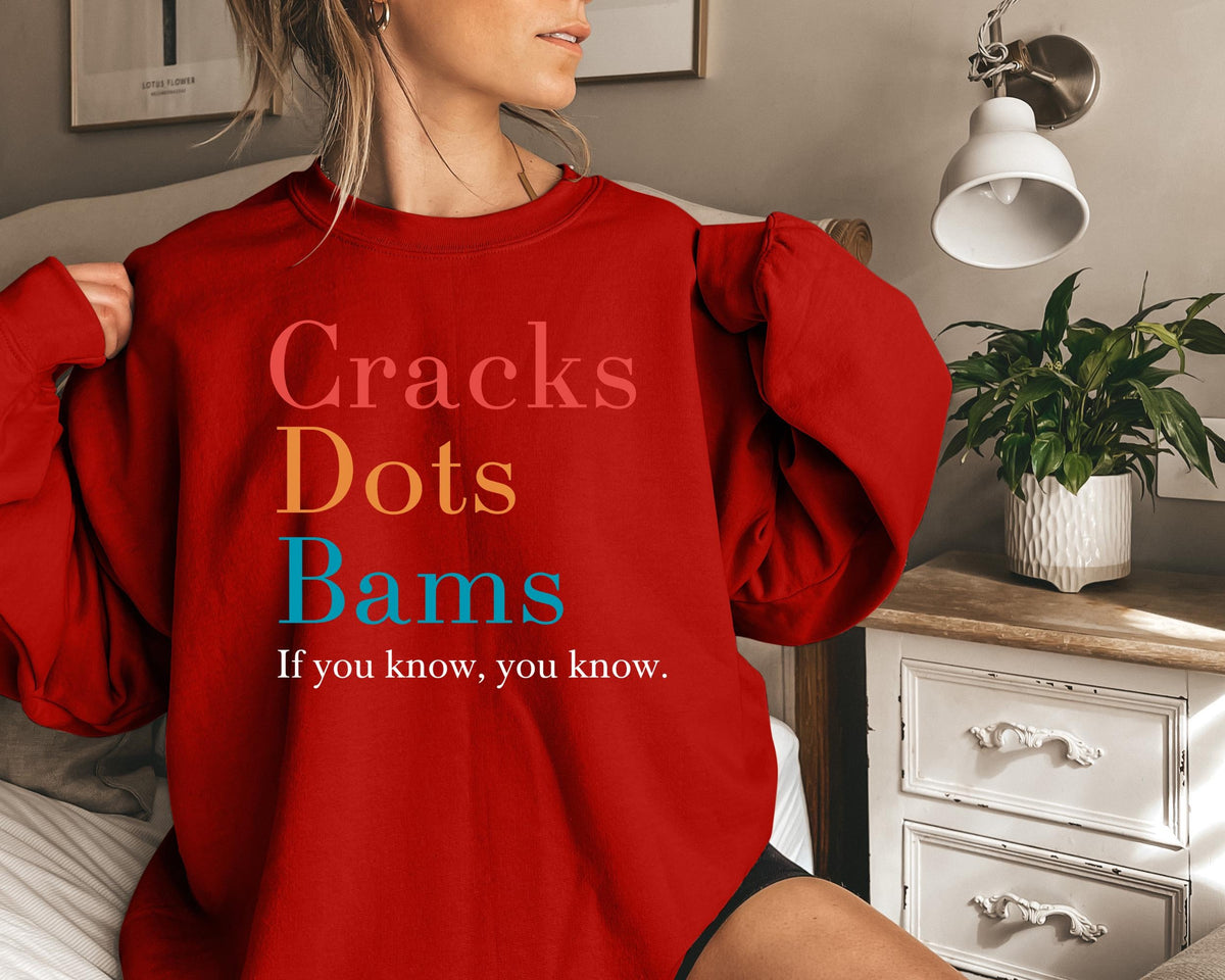 Cracks Dots Bams Sweatshirt