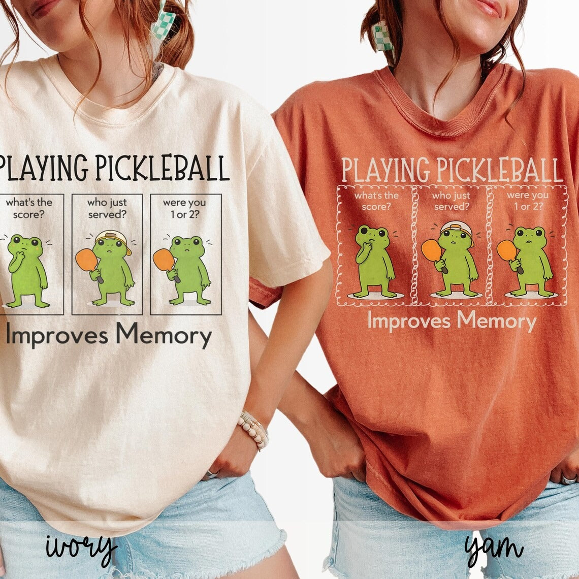 Comfort Colors Playing Pickleball Improves Memory T-shirt