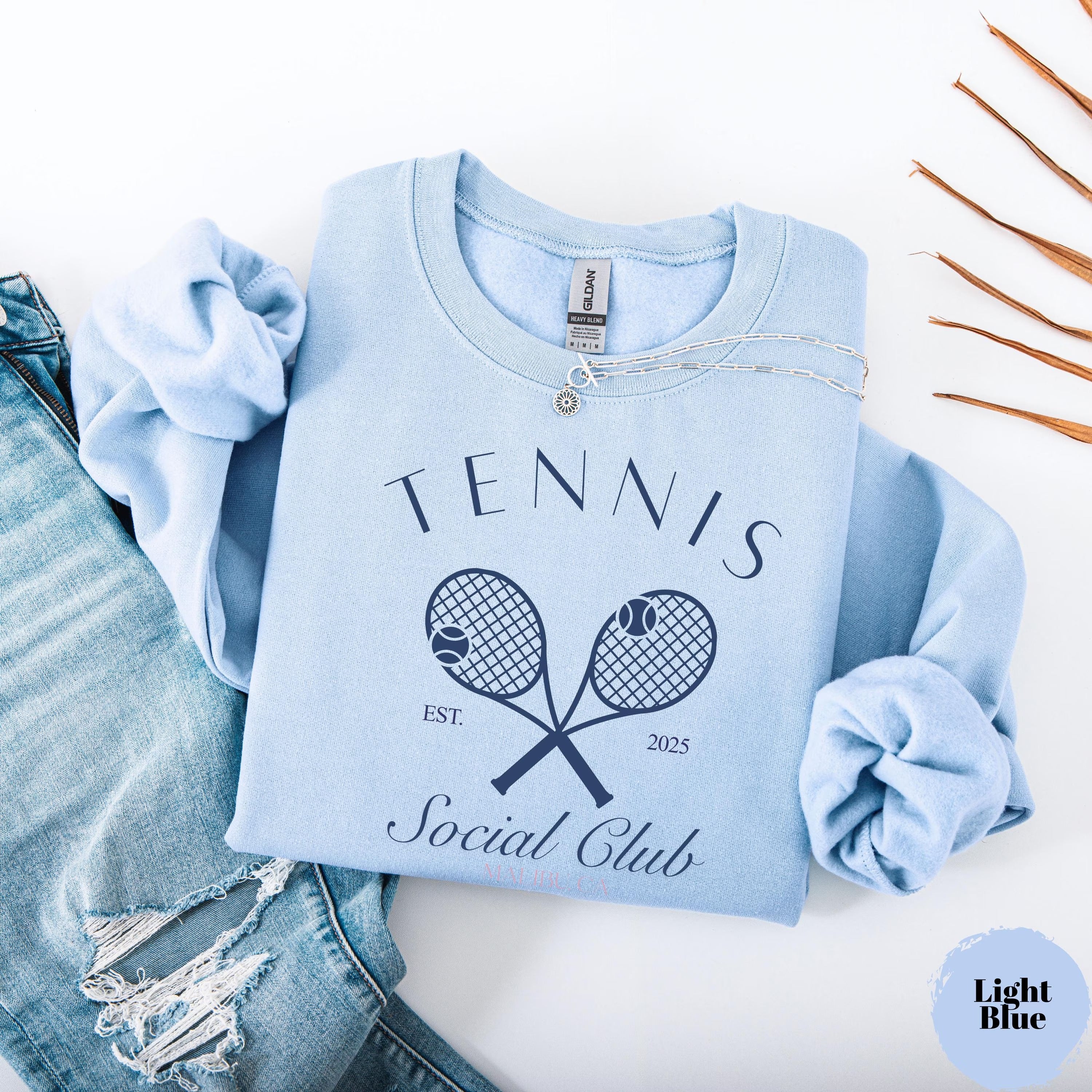 Personalized Tennis Social Club Sweatshirt