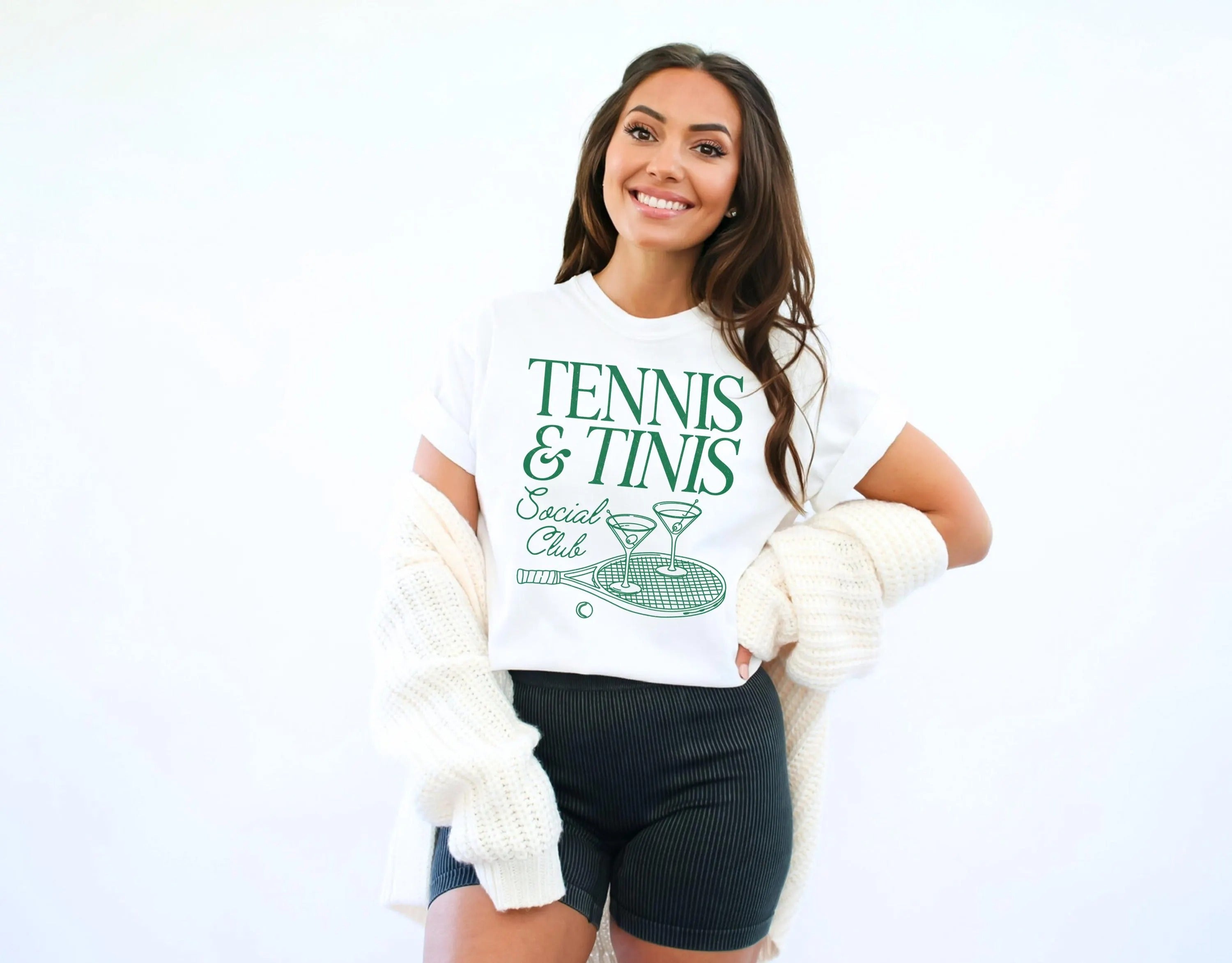Comfort Colors Tennis and Tinis Social Club T-Shirt