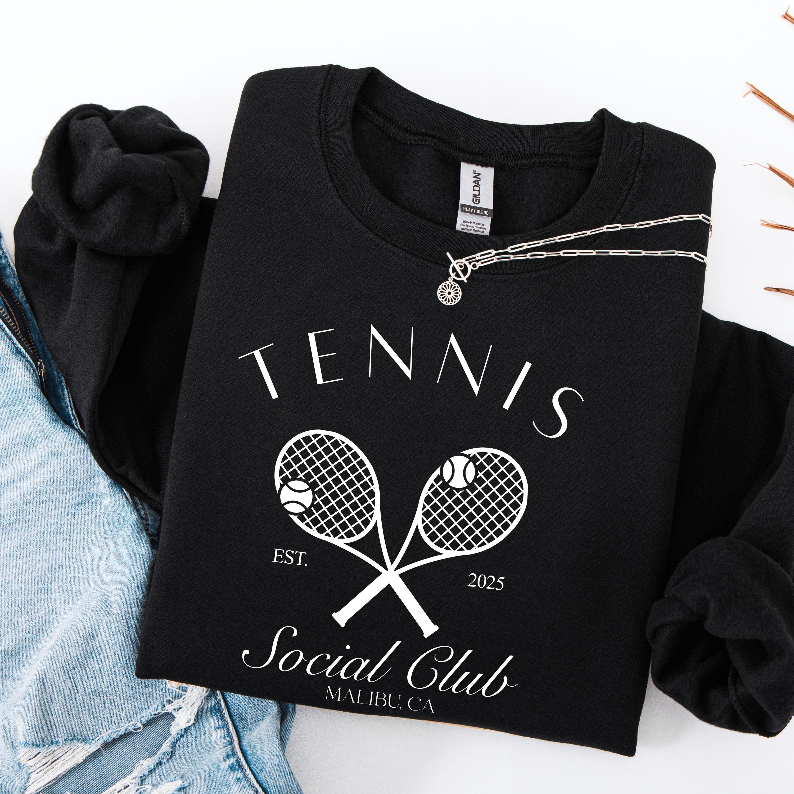 Personalized Tennis Social Club Sweatshirt