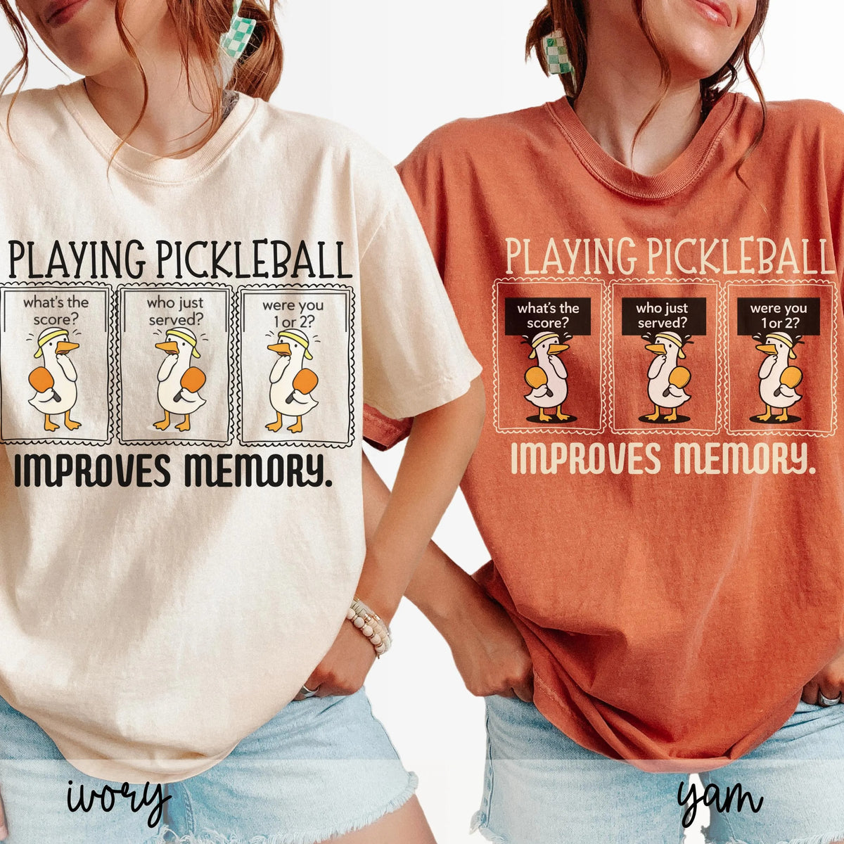 Comfort Colors Playing Pickleball Improves Memory T-shirt