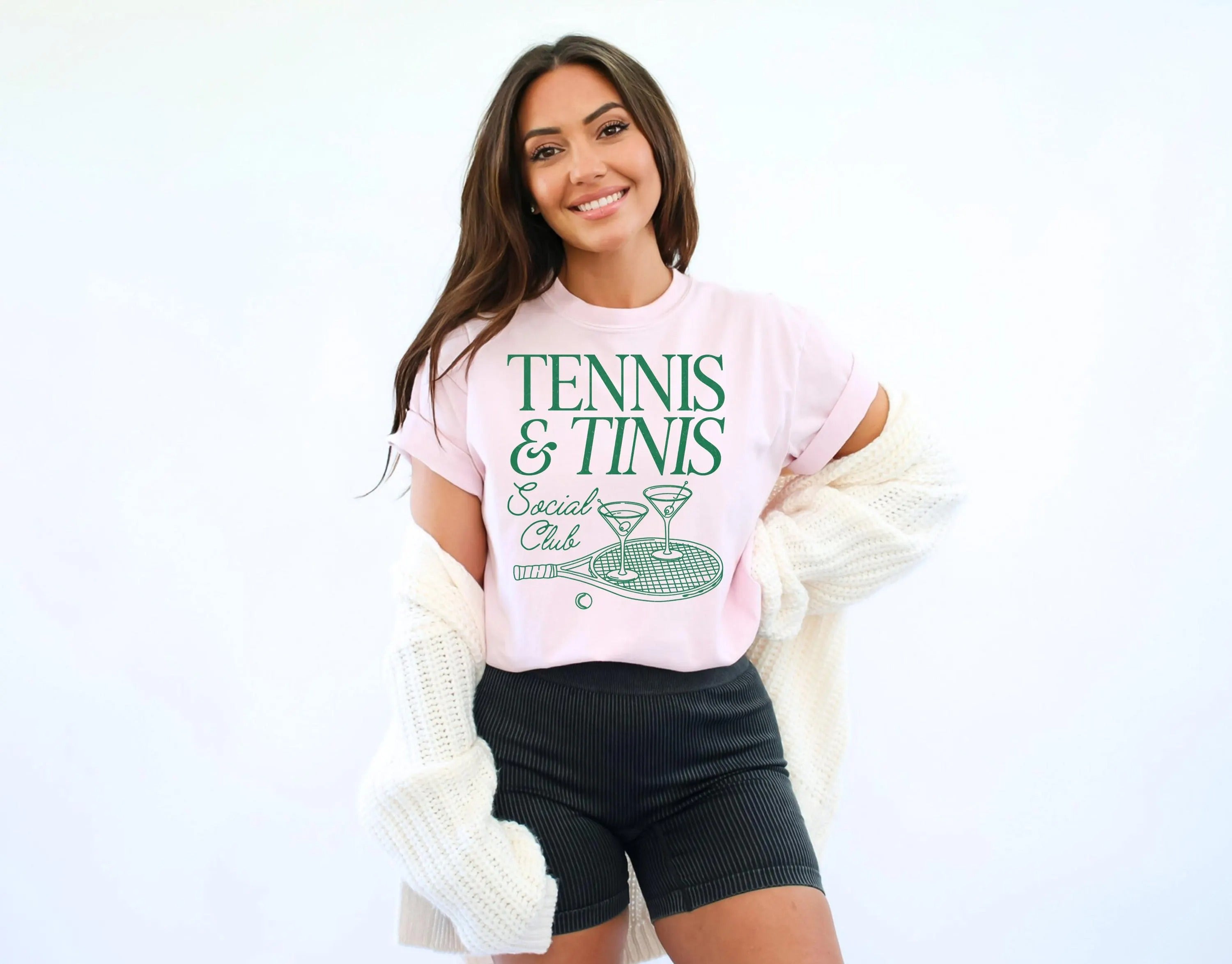 Comfort Colors Tennis and Tinis Social Club T-Shirt