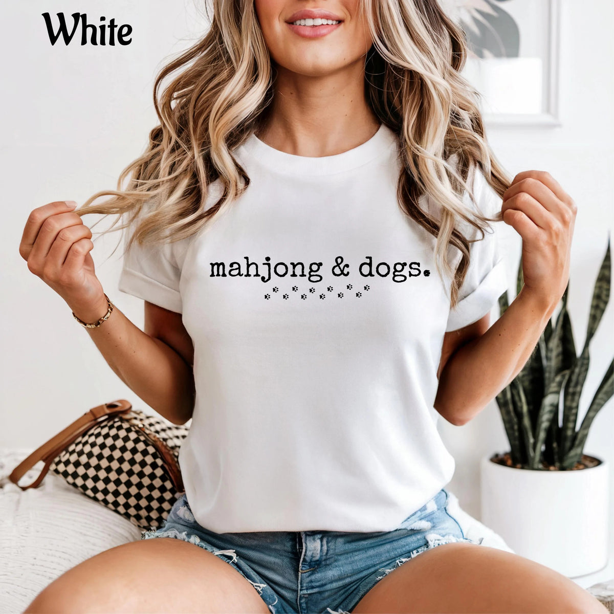 Comfort Colors Mahjong and Dogs T-Shirt