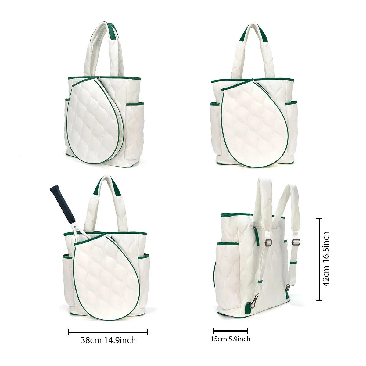 Fashion Large Capacity Multifunctional Outdoor Sports Tennis Racket/Pickle Ball Racket Handbag