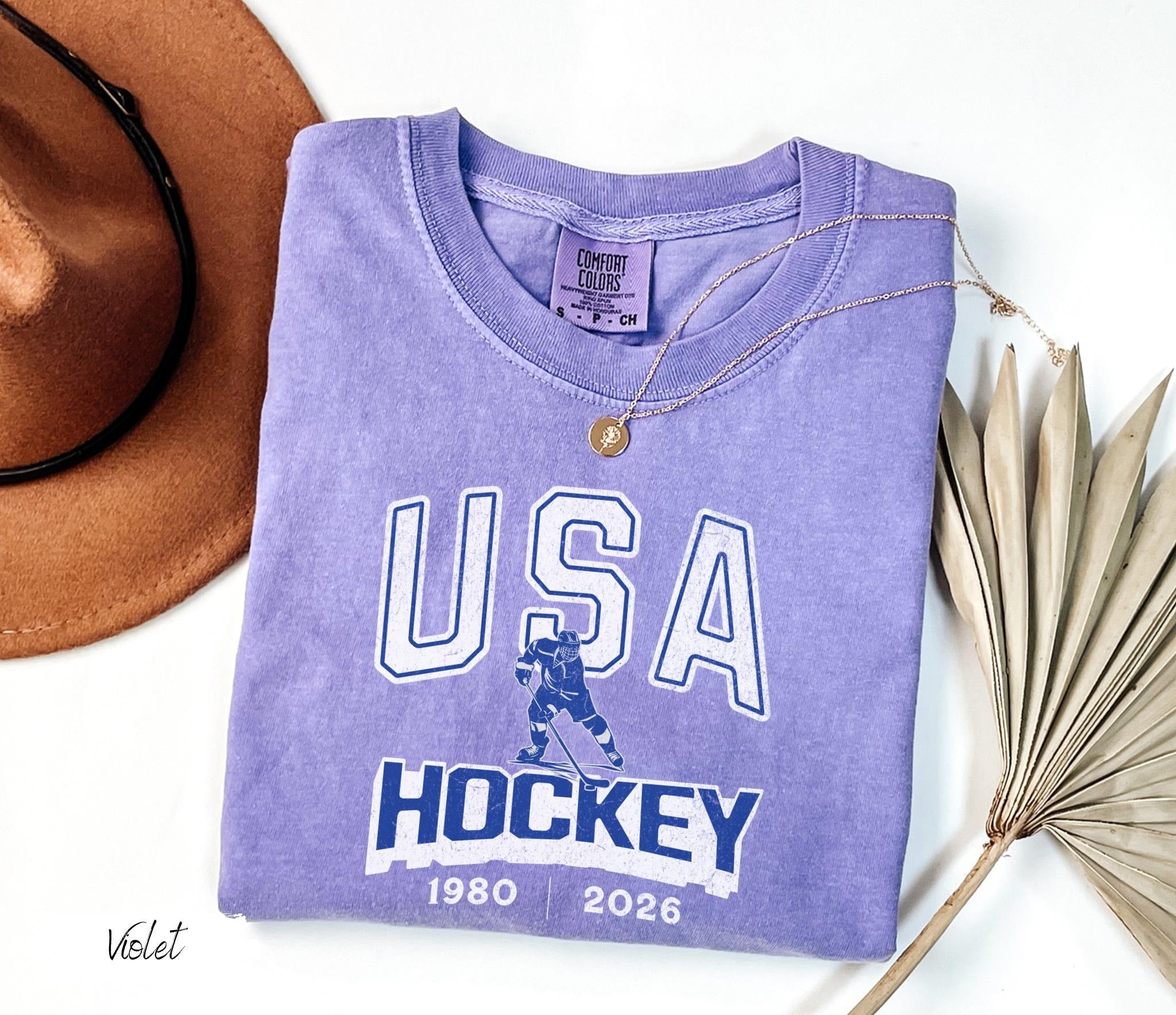 Comfort Colors USA Hockey 1982|2026 T-shirt