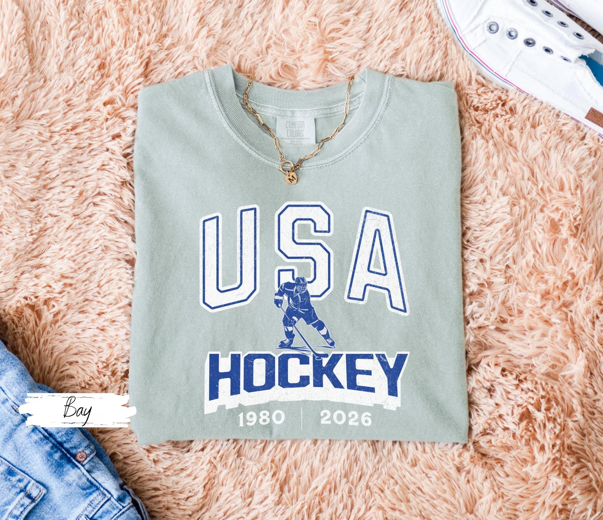 Comfort Colors USA Hockey 1982|2026 T-shirt