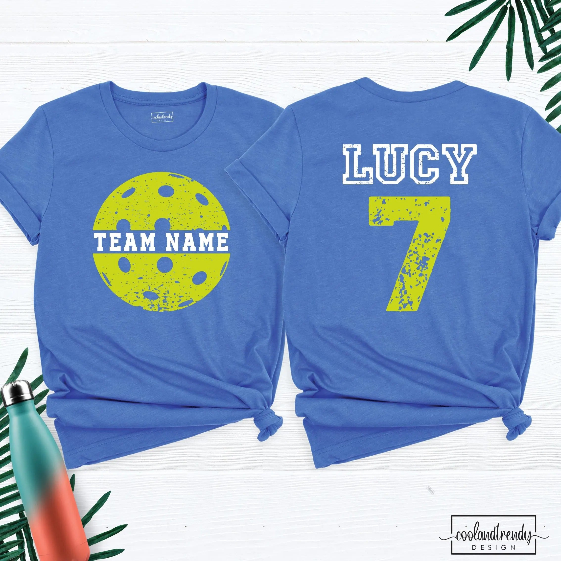 Pickleball Game Day T-shirt,Personalized Name Number Pickleball Group