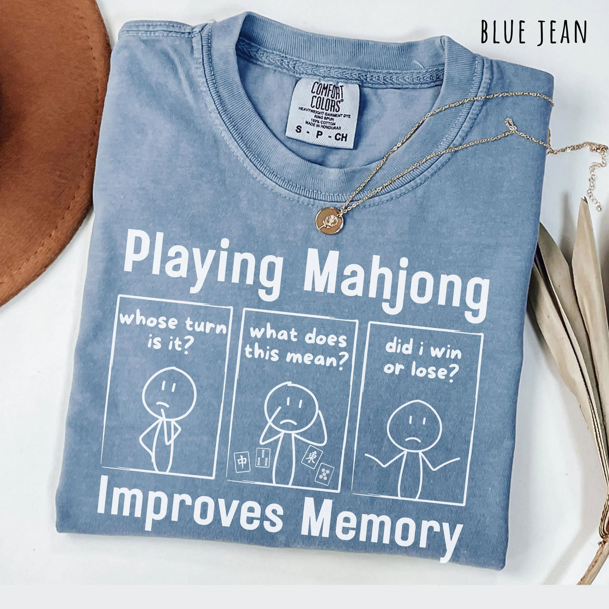 Comfort ColorsPlaying Mahjong Improves Memory Tshirt/sweatshirt