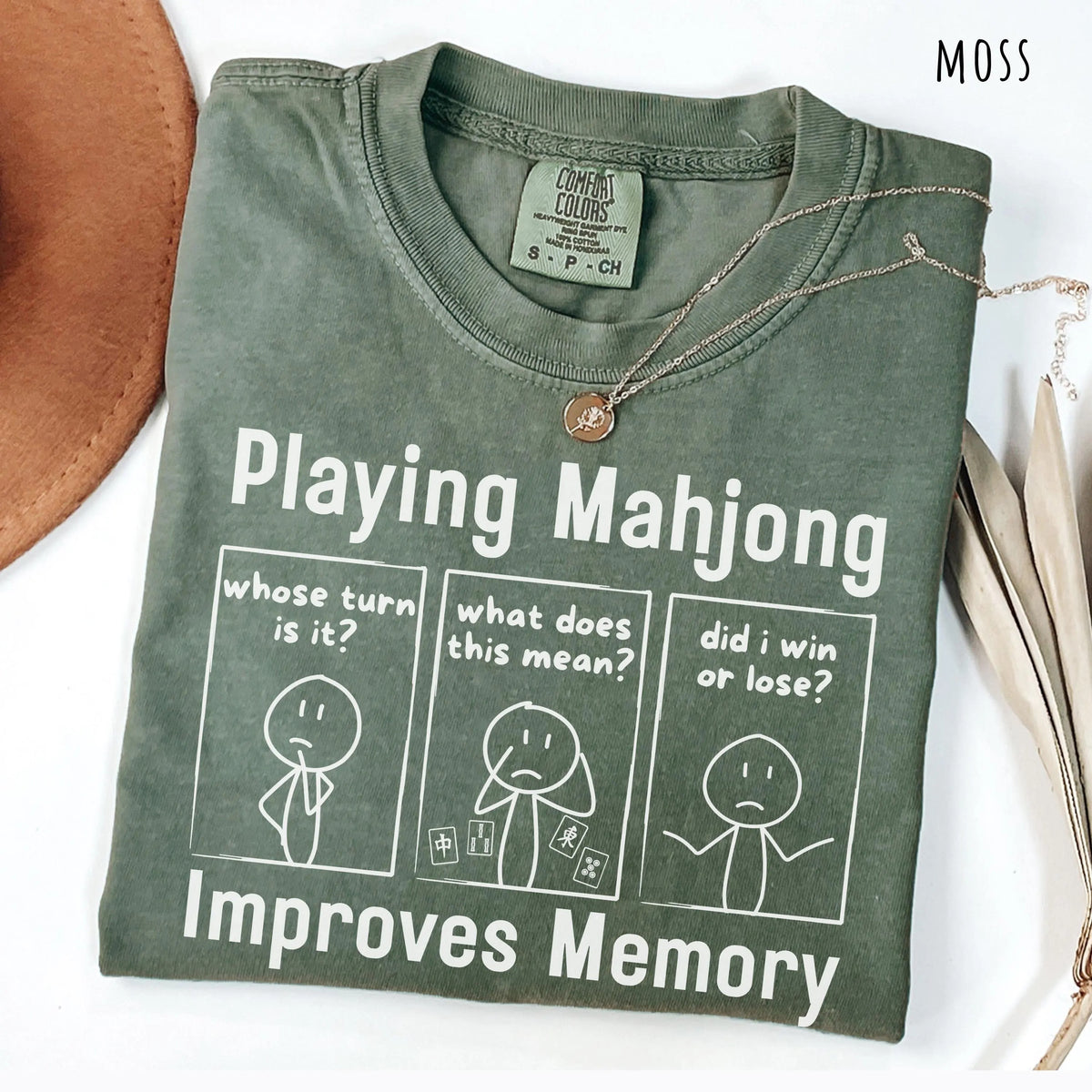 Comfort ColorsPlaying Mahjong Improves Memory Tshirt/sweatshirt