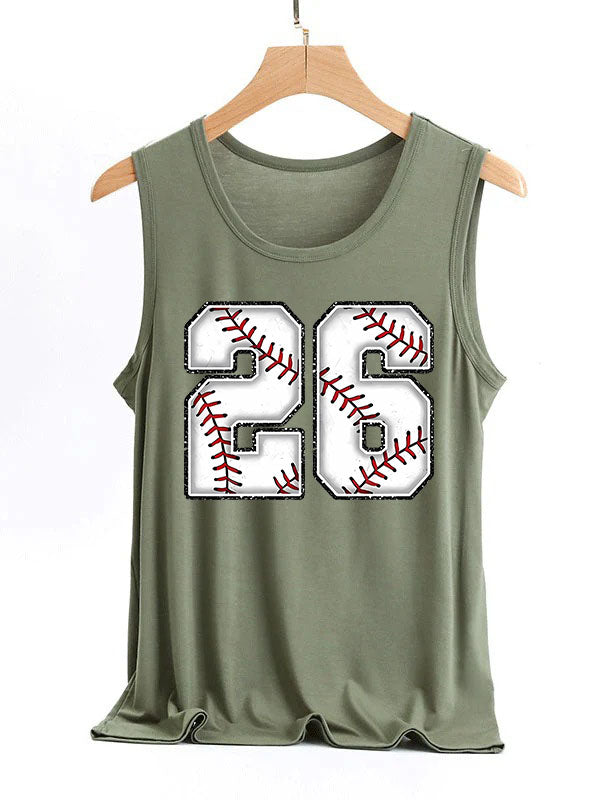 Baseball Custom Number Tank Top