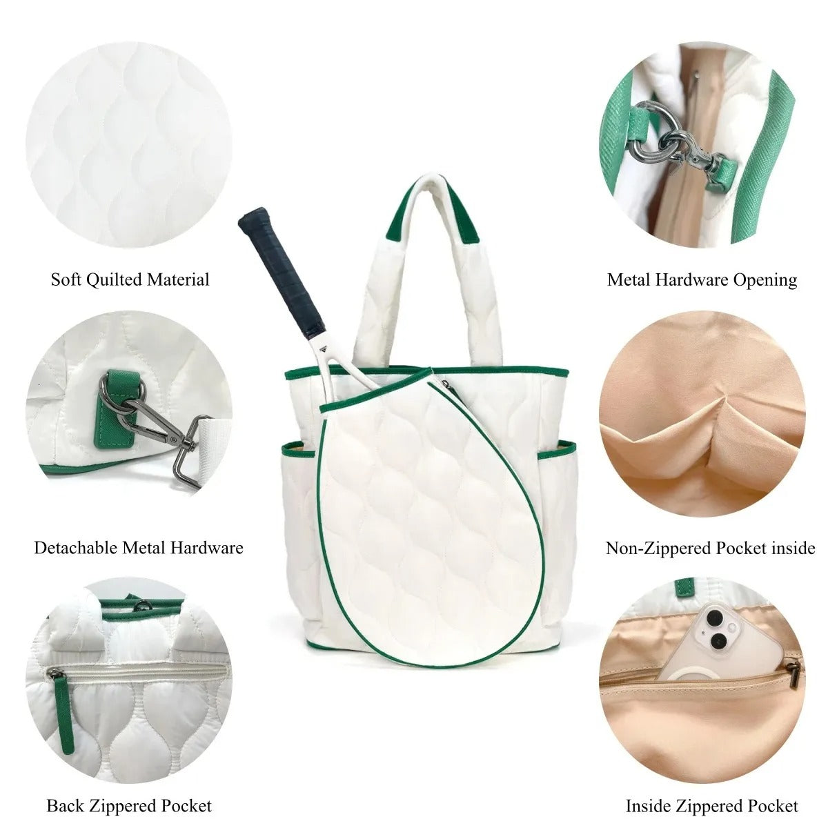 Fashion Large Capacity Multifunctional Outdoor Sports Tennis Racket/Pickle Ball Racket Handbag