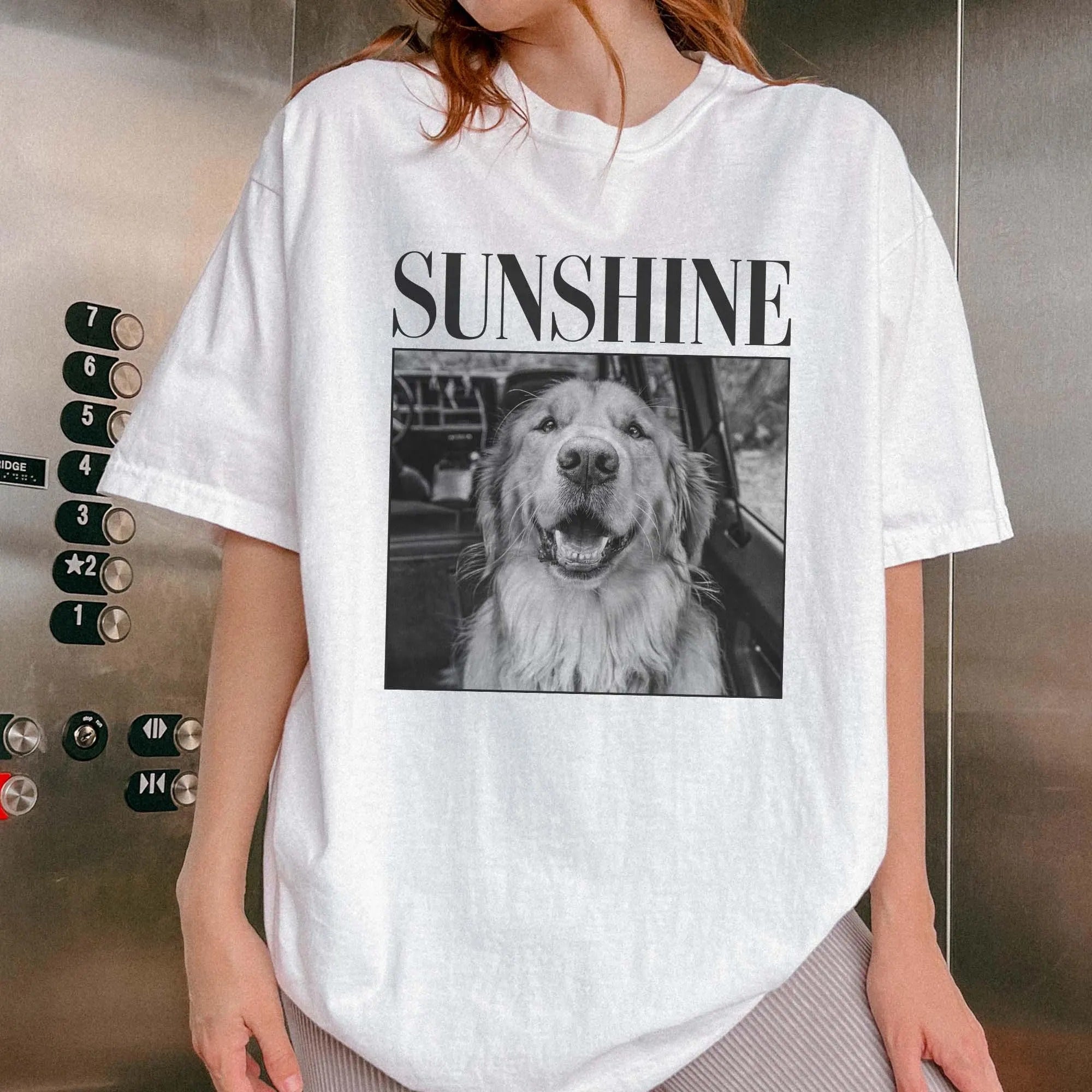Custom Comfort Colors Pet Photo And Name T-Shirt,Dog Lover Gift, Cat Mom Gift, Pet Loss Gift