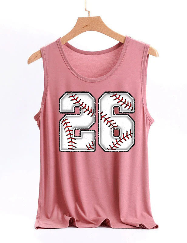 Baseball Custom Number Tank Top