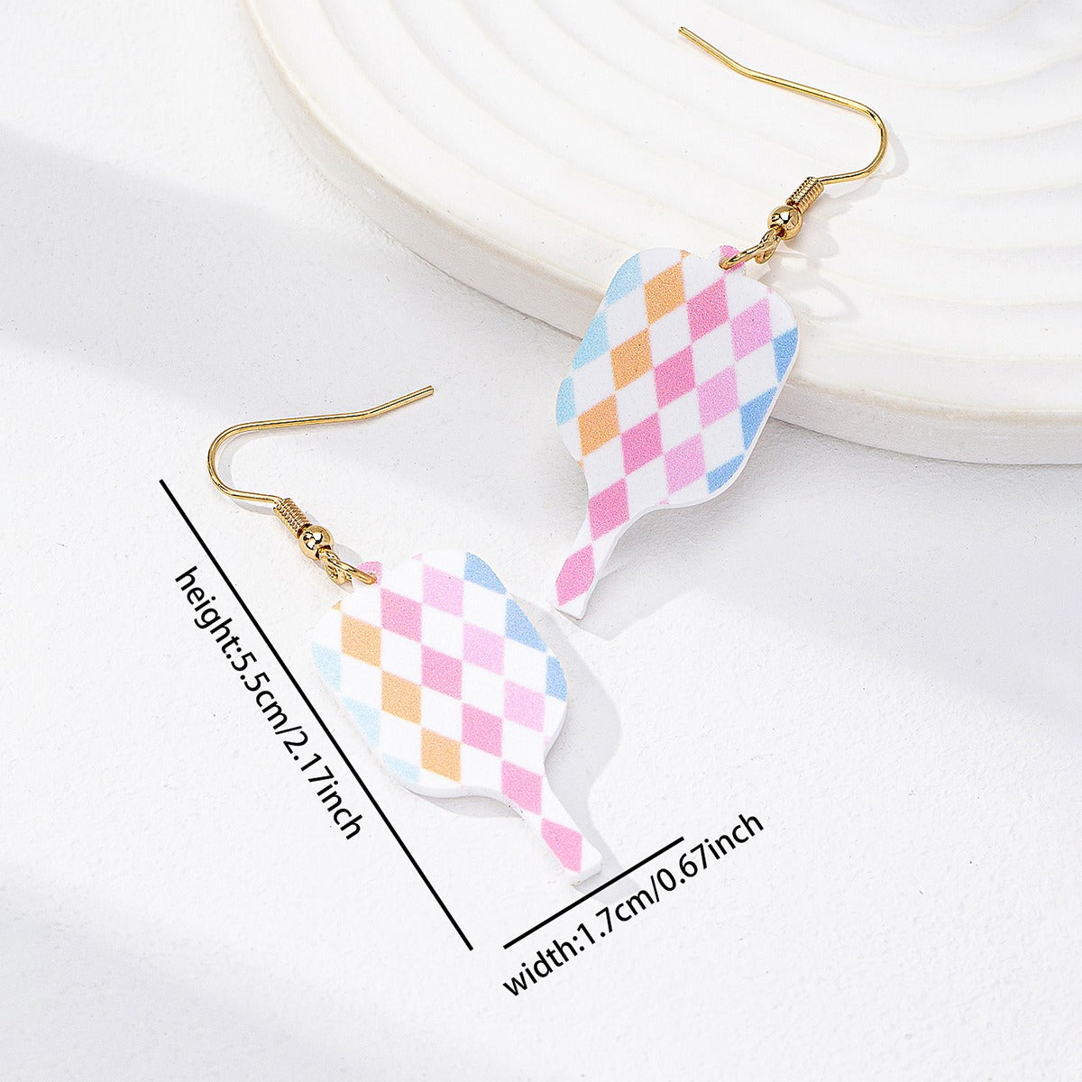 Acrylic Racket Pickleball Earrings,Pickleball Earrings, Gifts for Sports Lovers,2 Pairs