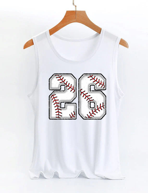 Baseball Custom Number Tank Top