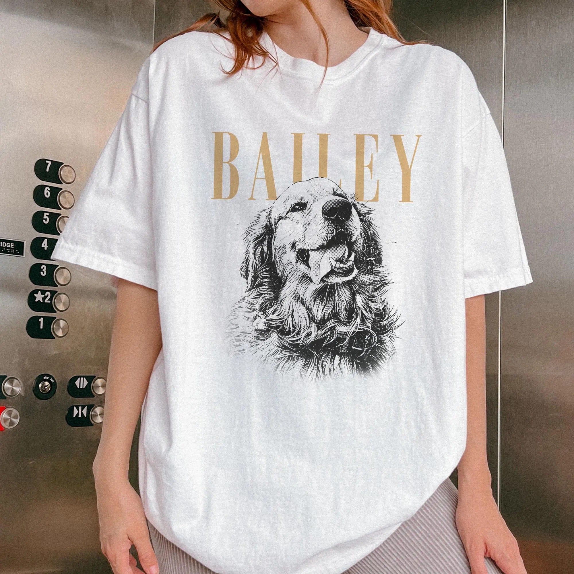 Comfort Colors Custom Pet Photo And Name T-Shirt