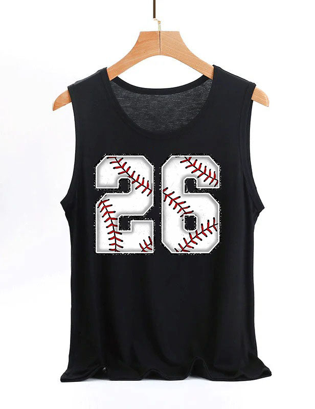 Baseball Custom Number Tank Top