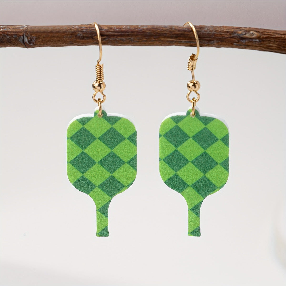 Acrylic Racket Pickleball Earrings,Pickleball Earrings, Gifts for Sports Lovers,2 Pairs