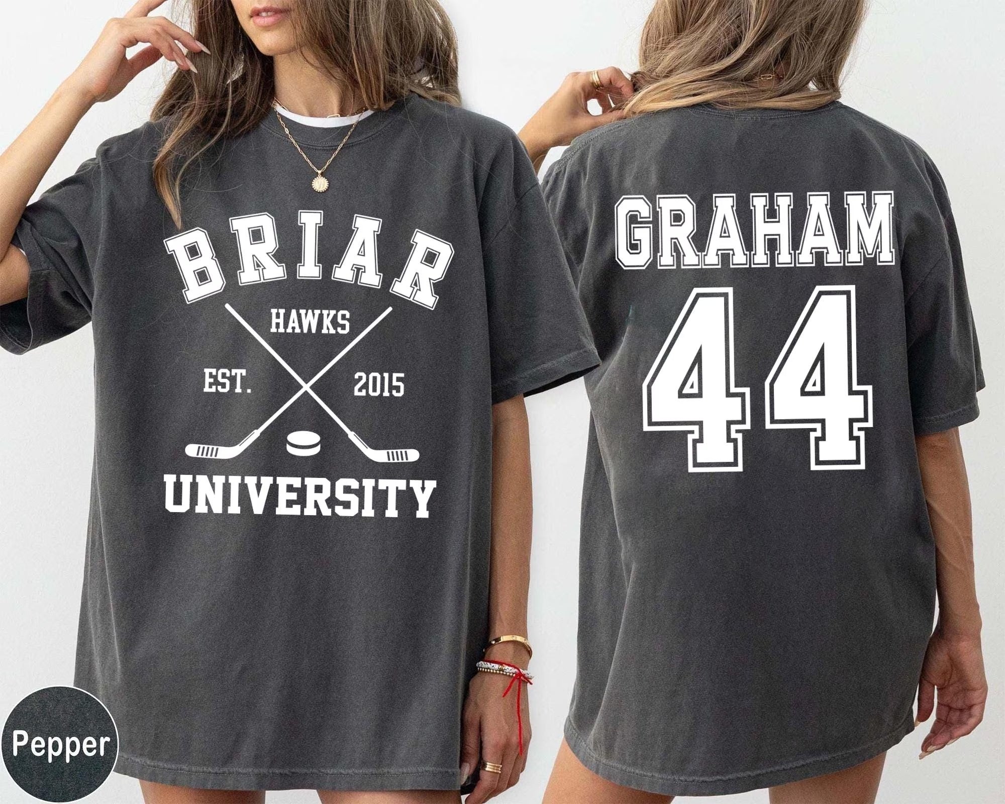Custom Briar Hockey Comfort Color T-shirt, Briar University Shirt, Off-Campus Tee