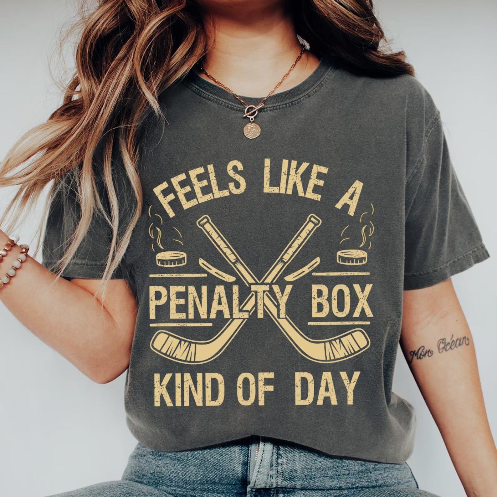 Feels Like A Penalty Box Kind Of Day Ice Hockey T-Shirt