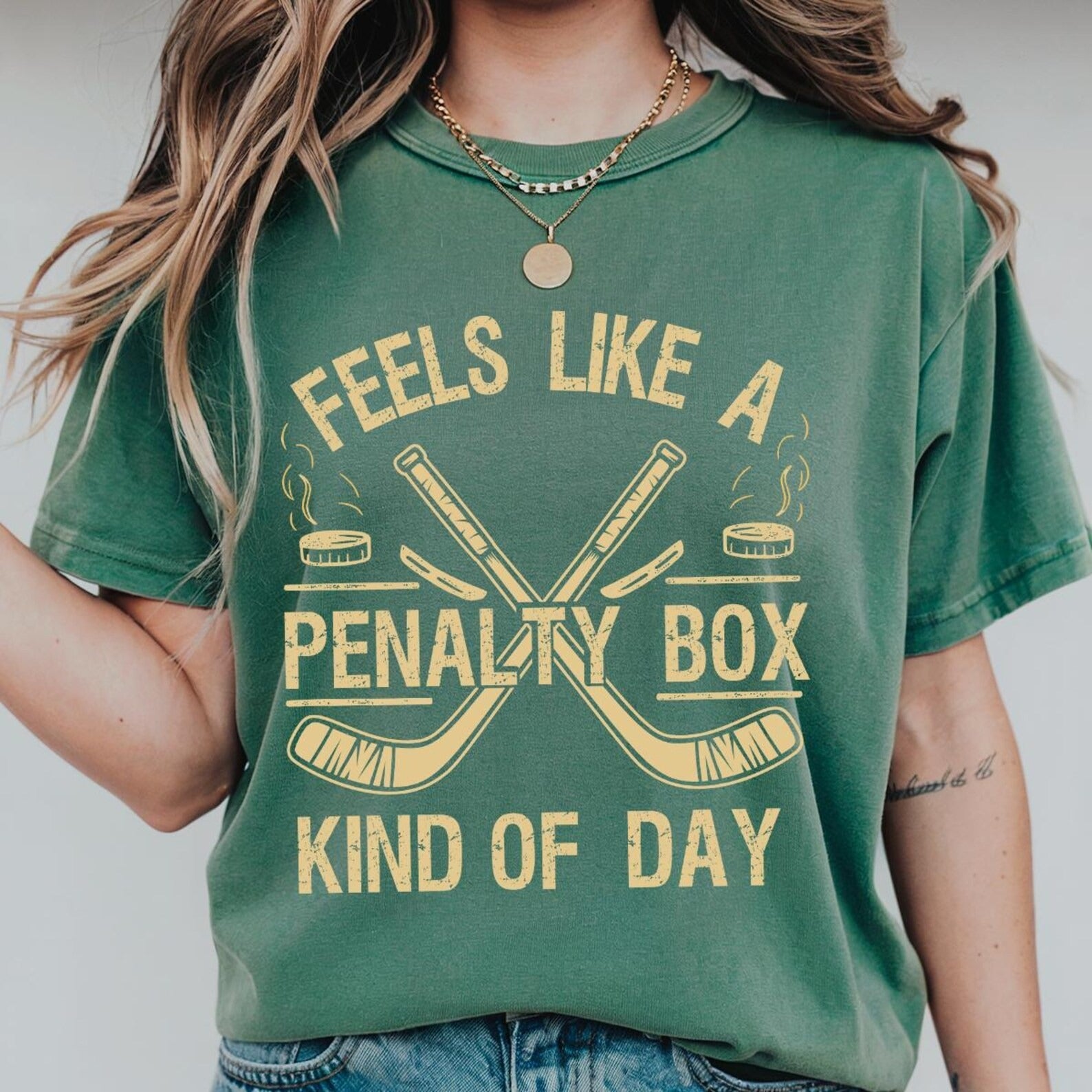 Feels Like A Penalty Box Kind Of Day Ice Hockey T-Shirt