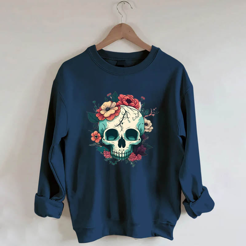 Flower Skull Sweatshirt