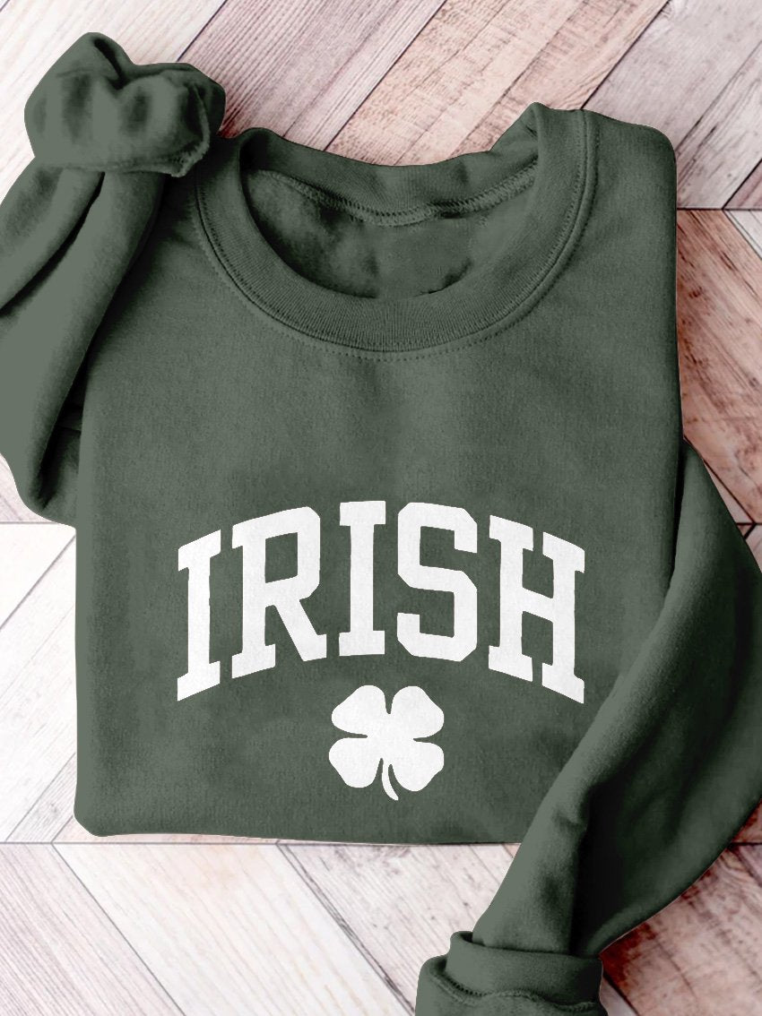 Irish St. Patrick's Day Print Casual Sweatshirt