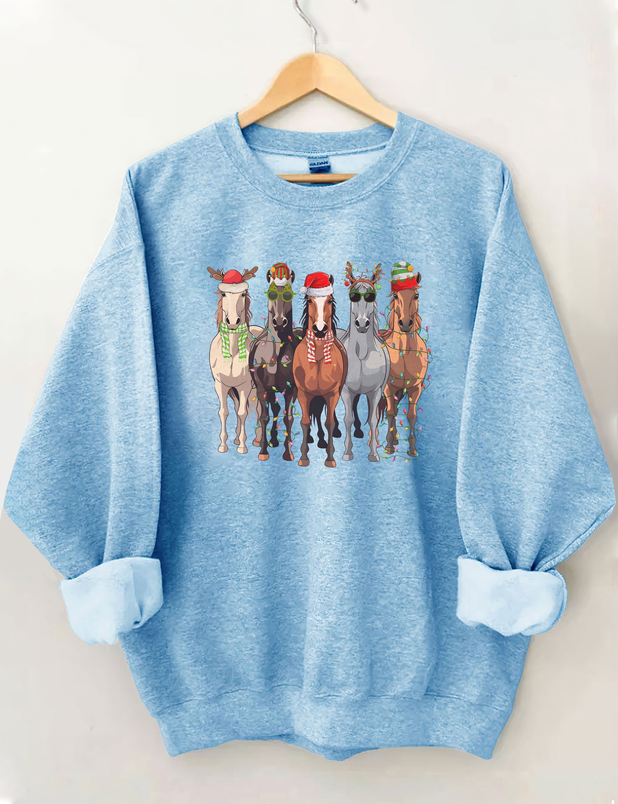 Horses Merry Christmas Sweatshirt