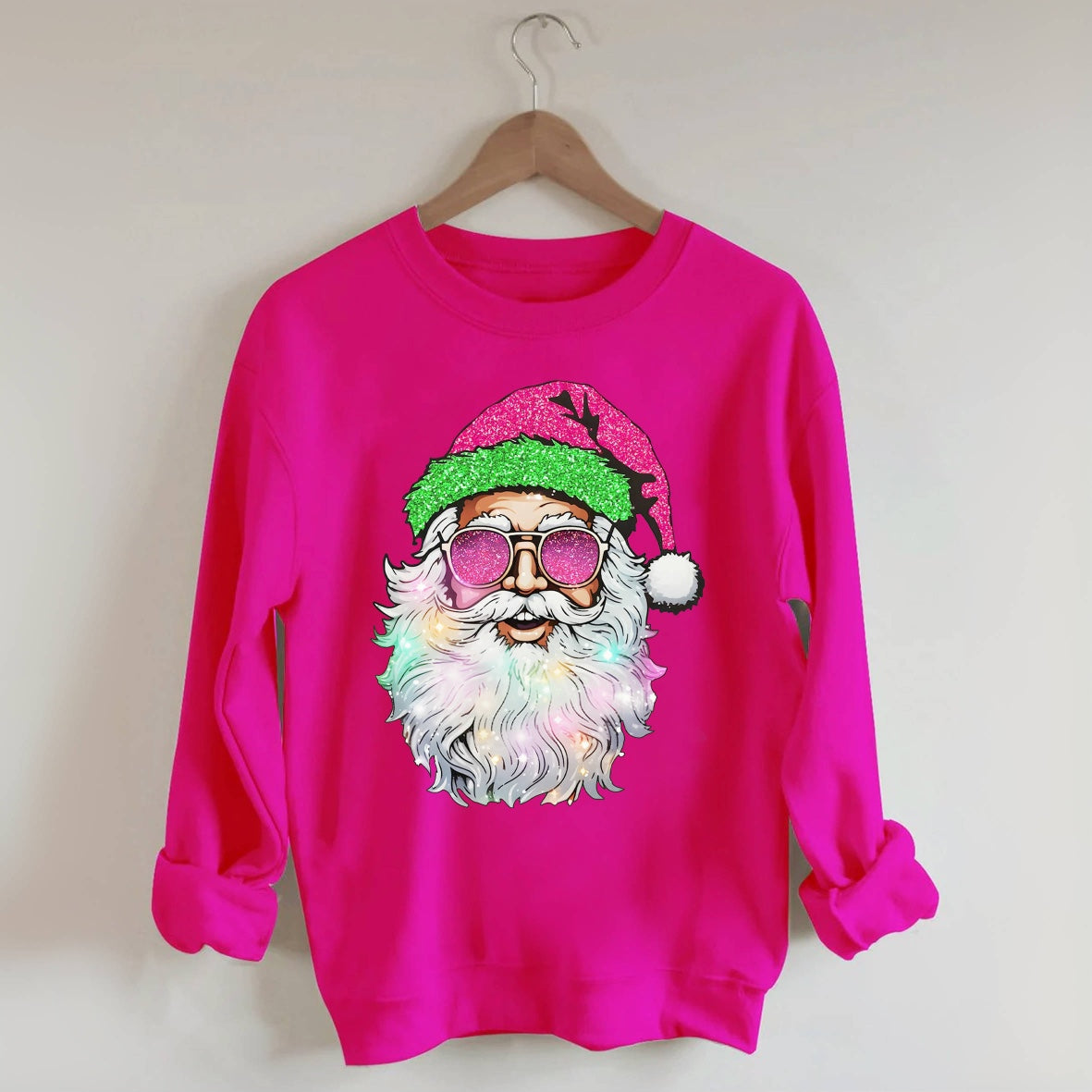 Santa with Sunglasses Sweatshirt