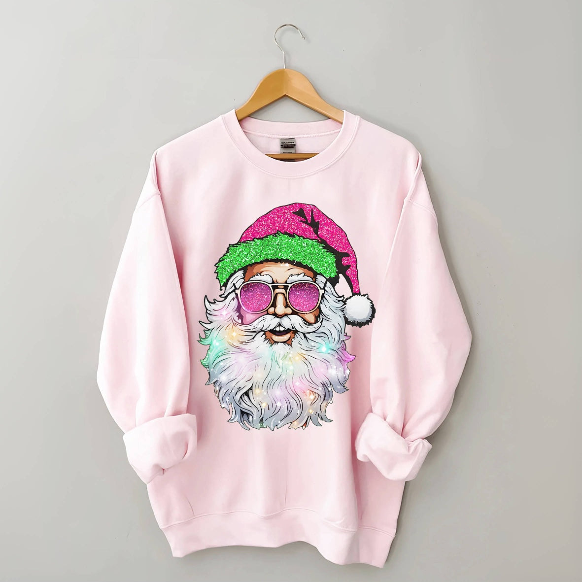 Santa with Sunglasses Sweatshirt